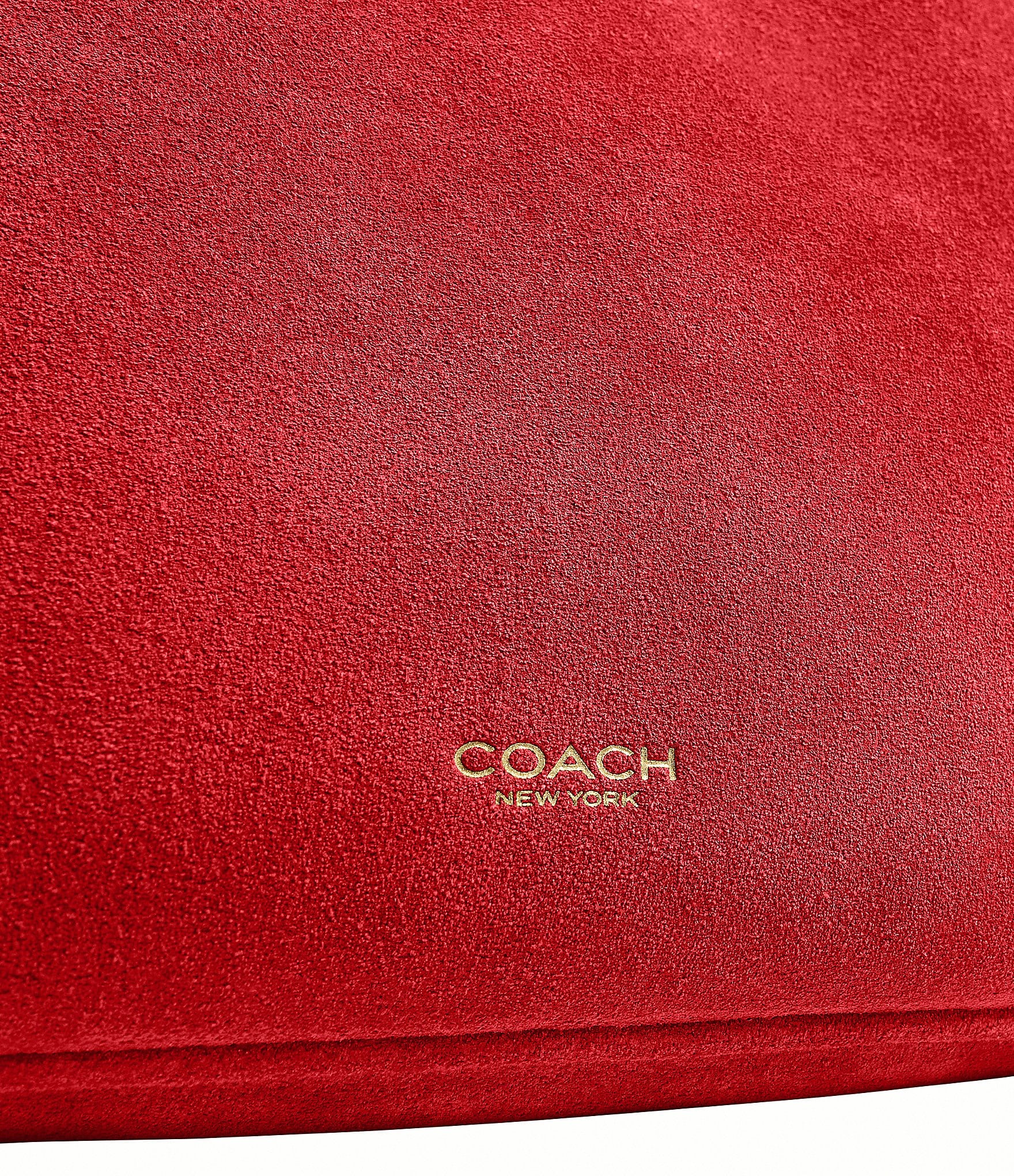 COACH Demi Suede Shoulder Bag