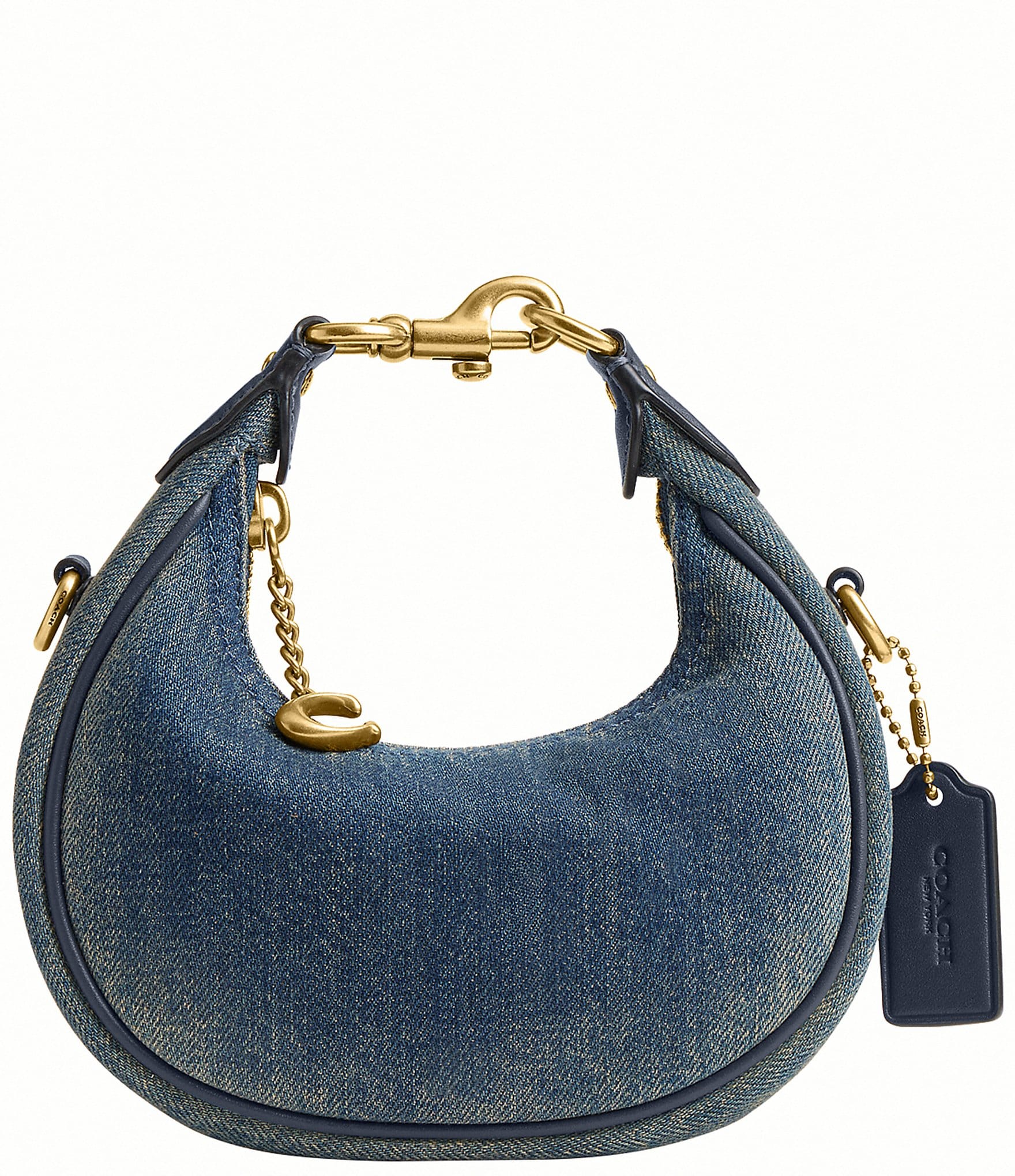 COACH Denim Jonie Handle Clutch