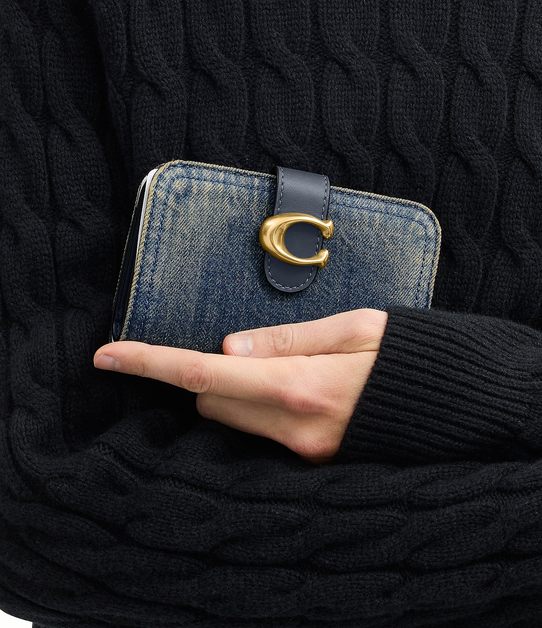 COACH Denim Tabby Wallet
