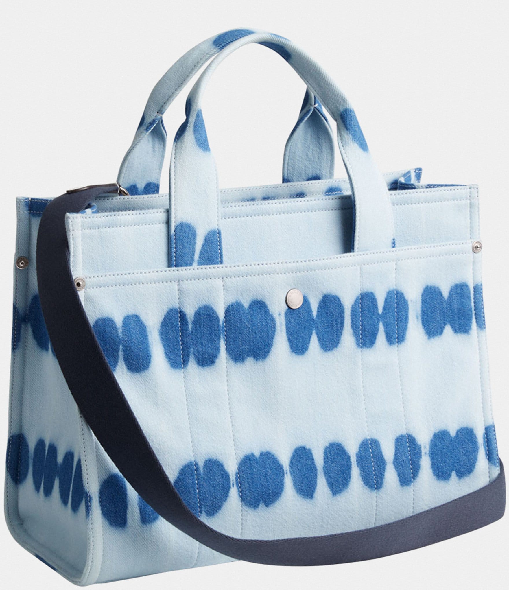 COACH Denim Tie Dye Cargo Tote Bag