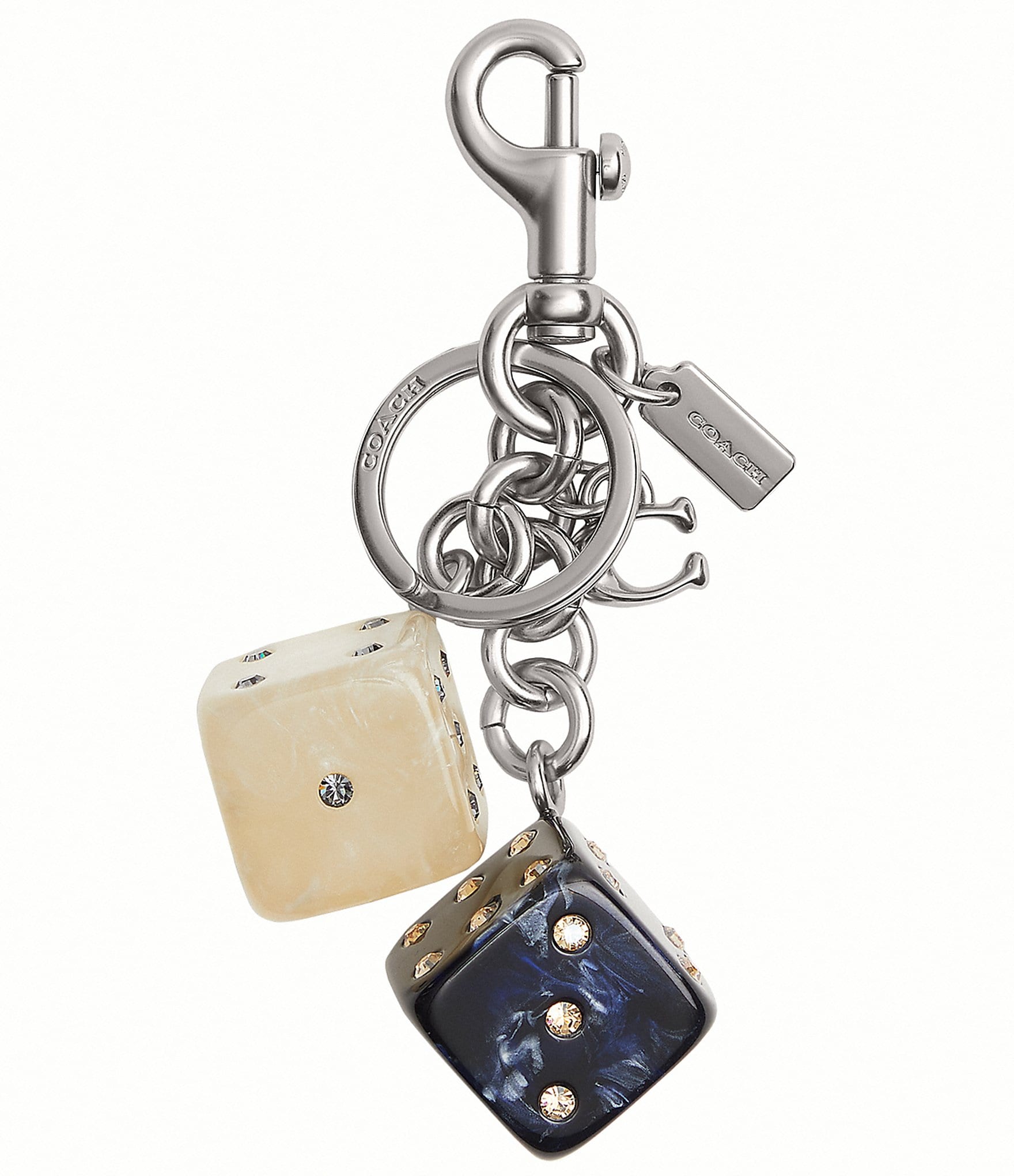 COACH Dice Bag Charm Keychain