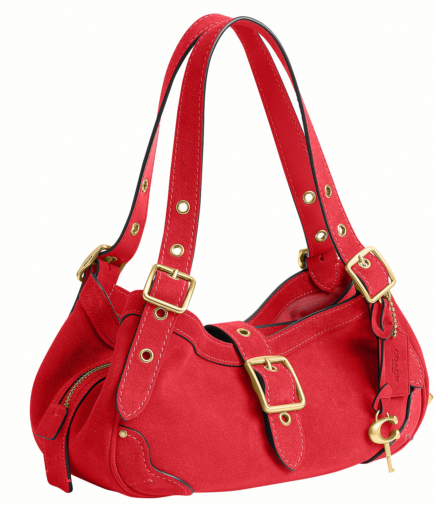 COACH Drifter 31 Suede East West Shoulder Bag