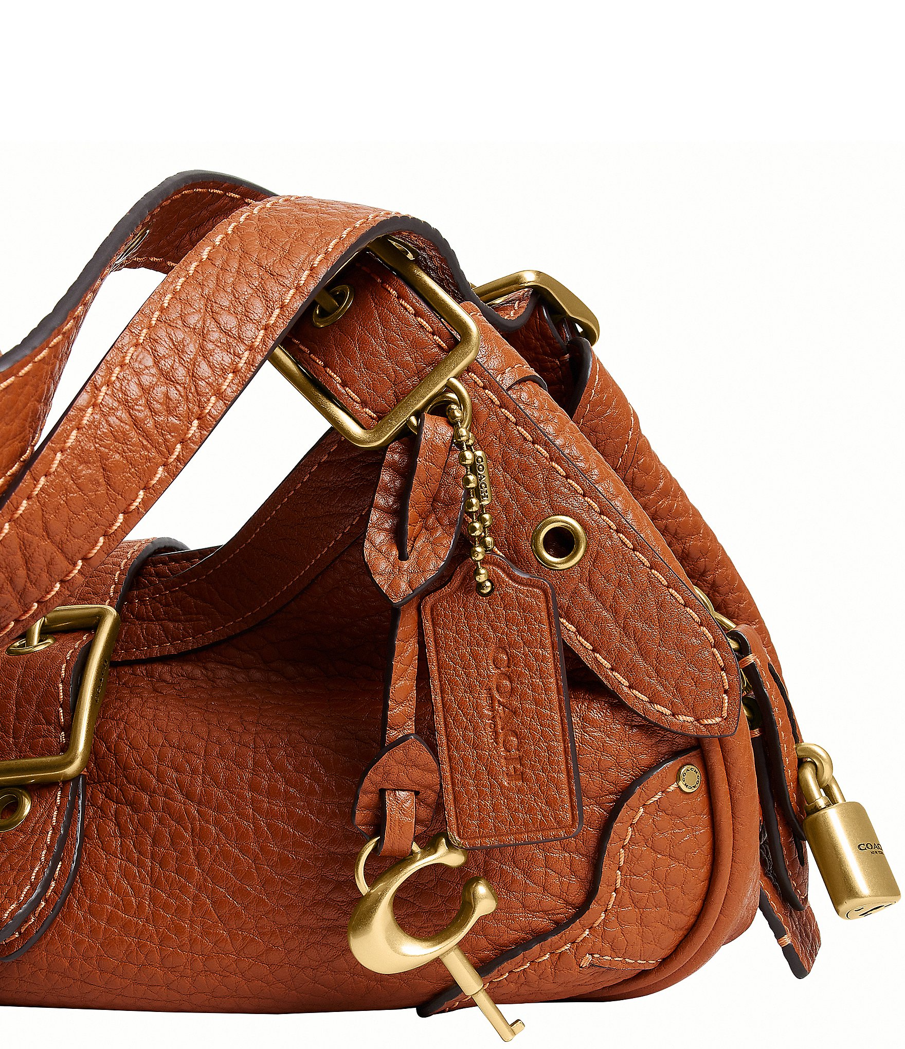 COACH Drifter 31 Textured Handle Shoulder Bag