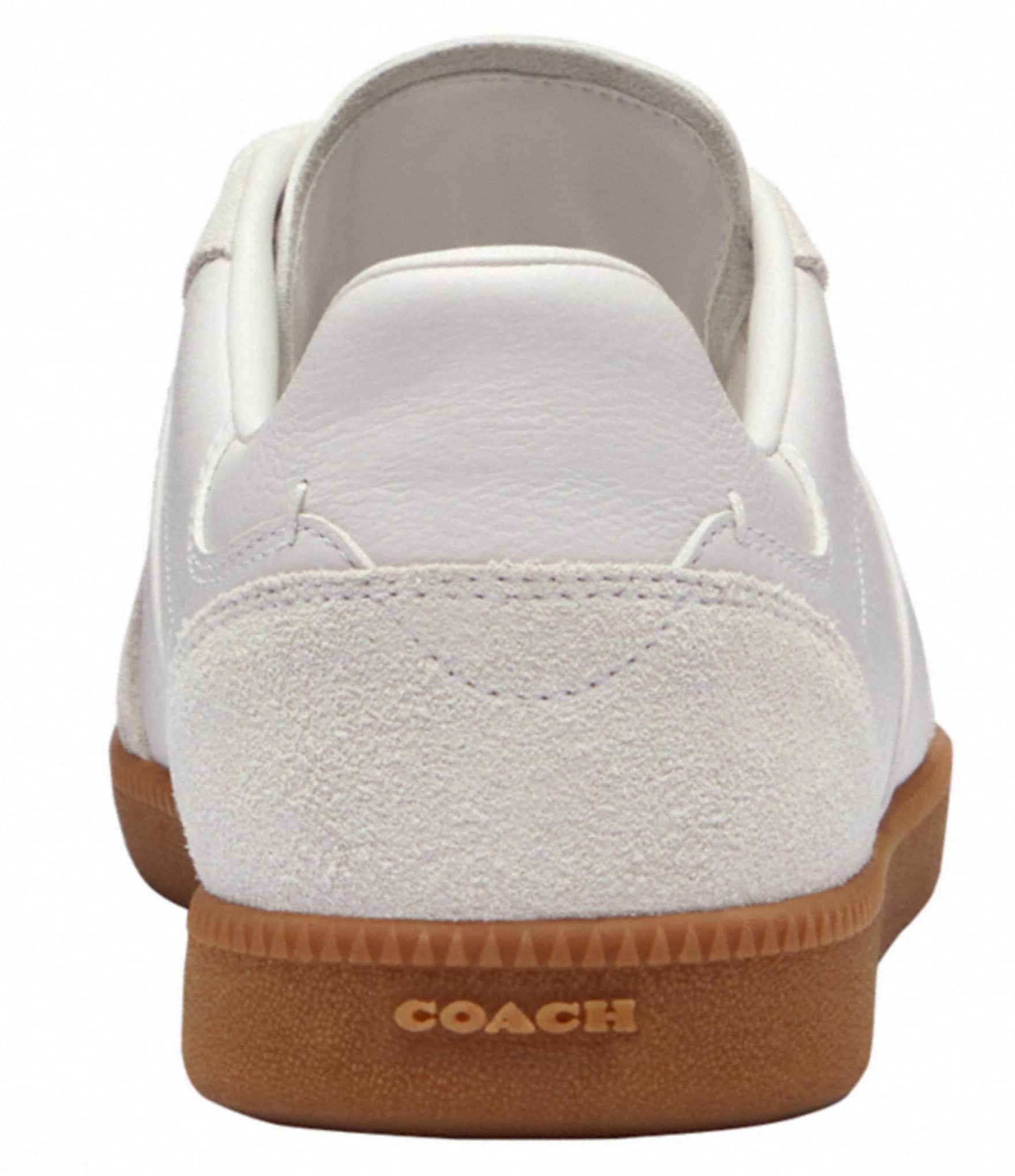 COACH Women's Ellis Leather and Suede Lace Up Sneakers