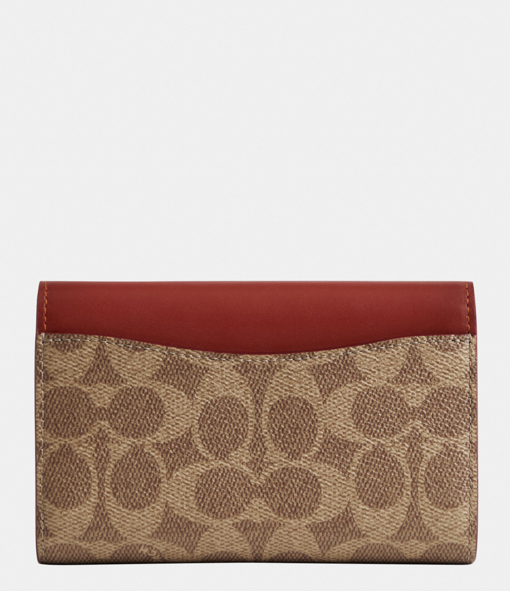 COACH Essential Medium Signature Canvas Flap Wallet