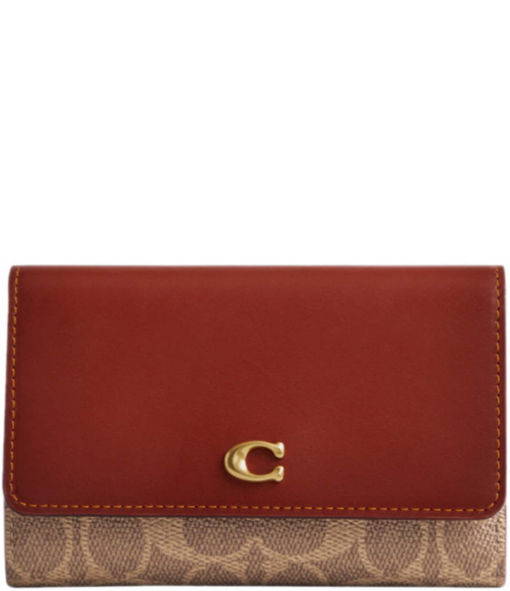 ★Coach★ Mila Small Flap Wallet in Canvas Mila Small Flap Wallet In Signature Canvas