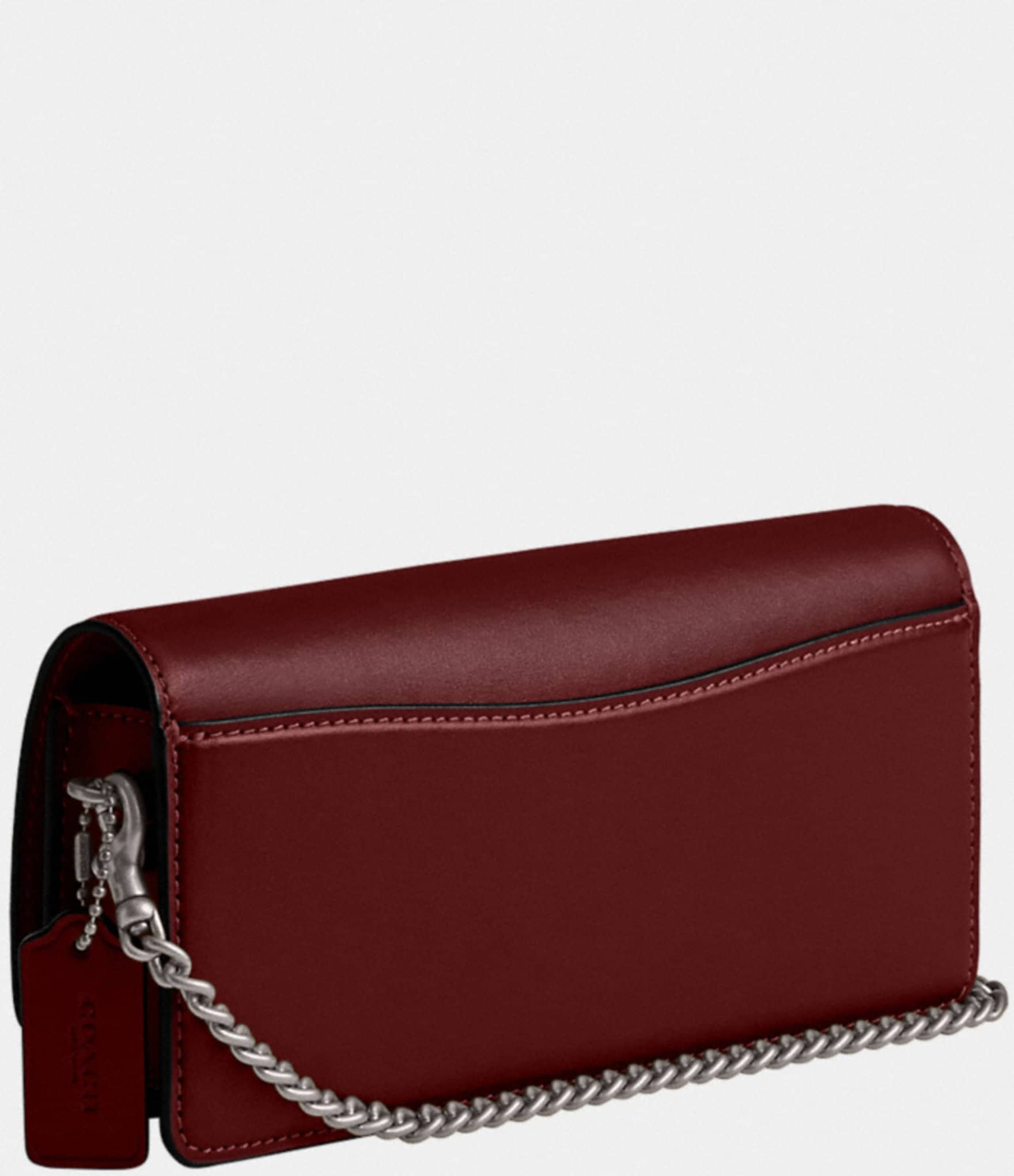 COACH Essential Silver Hardware Long Wallet on a Chain