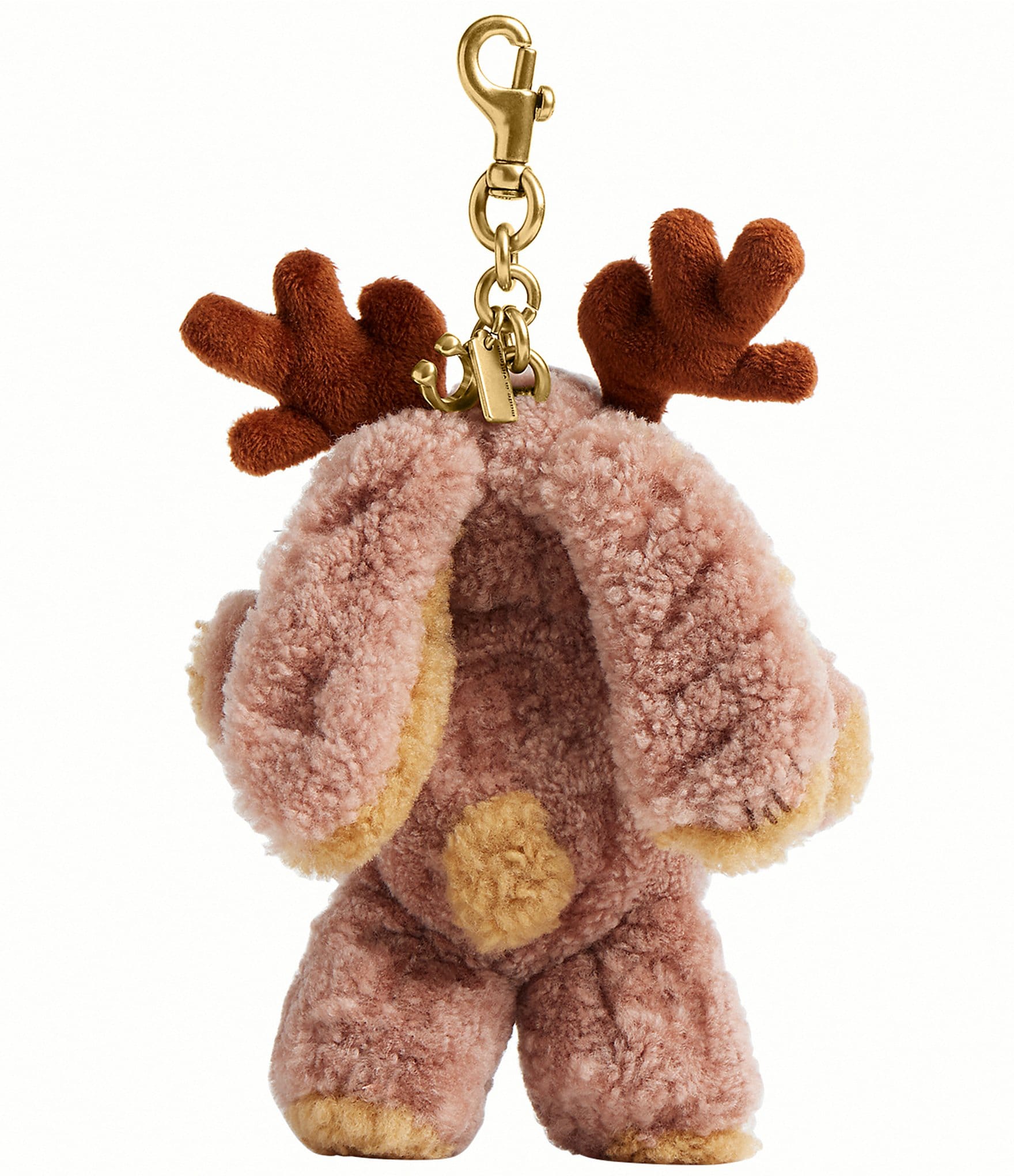 COACH Floppy Shearling Reindeer Bag Charm