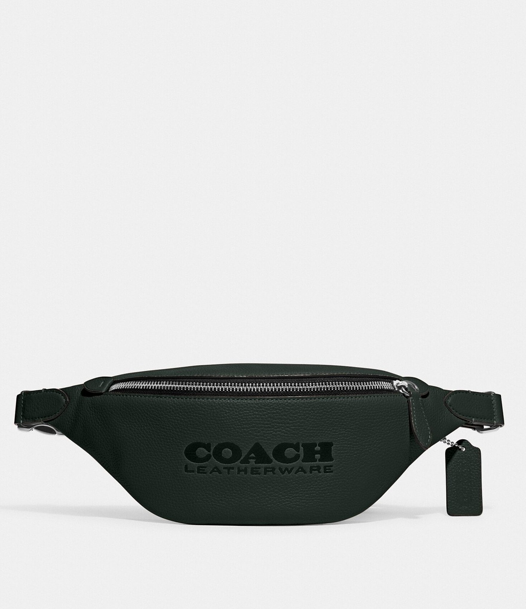 COACH Green Charter Pebble Leather Belt Bag | Dillard's