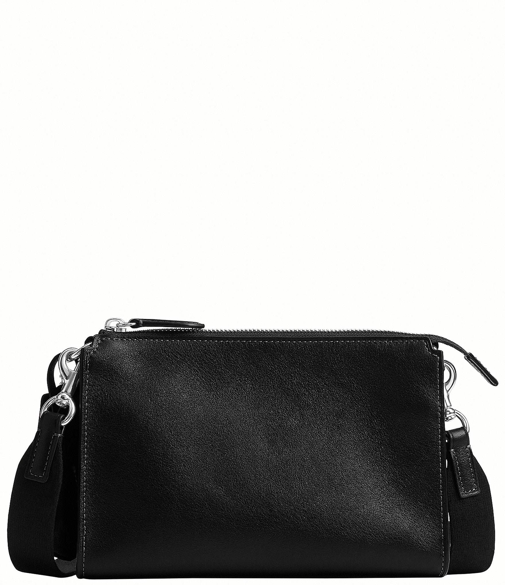 COACH Harrison Natural-Grain Leather Crossbody Bag