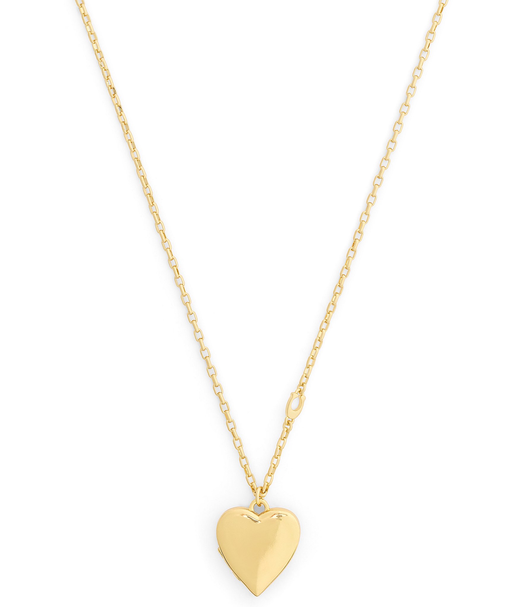 COACH Heritage Heart Locket Short Pendant Necklace