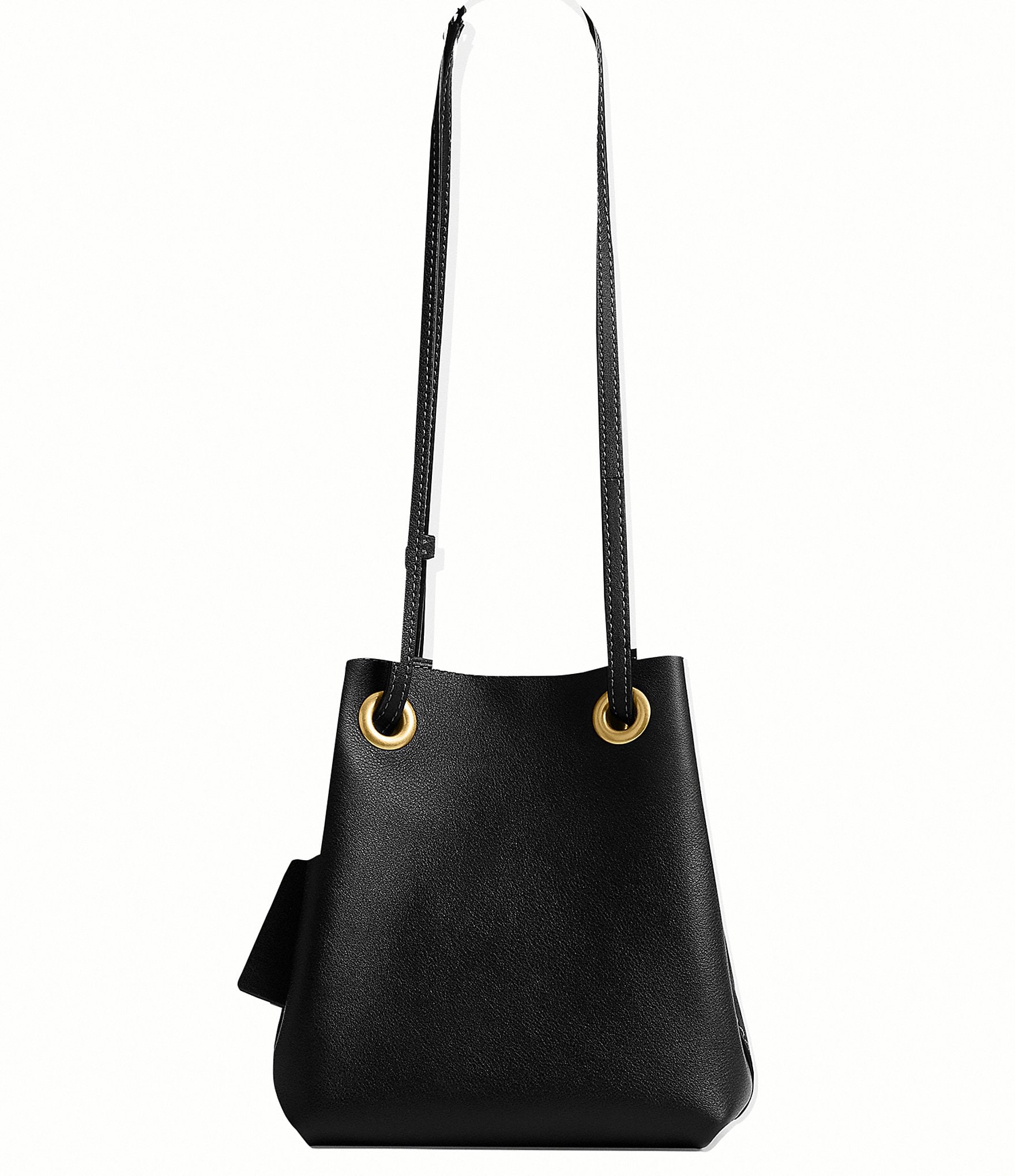 COACH Jade Leather Drawstring Bucket Bag
