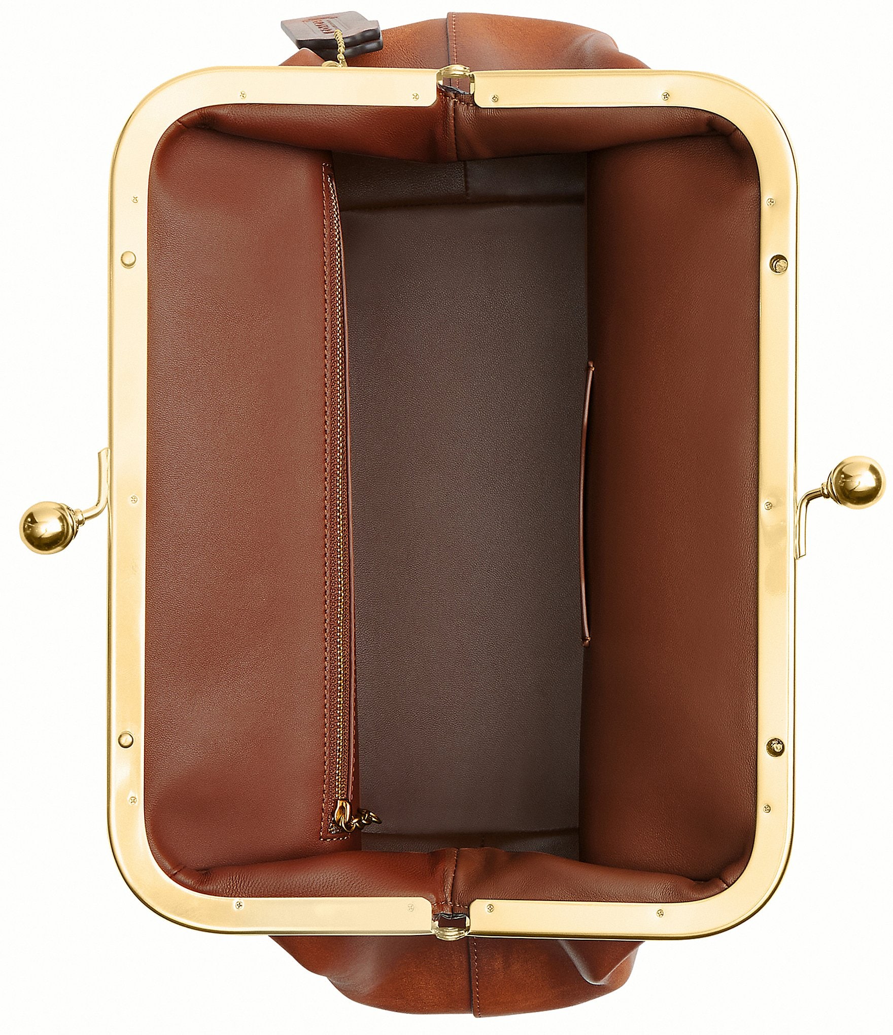 COACH Kisslock 27 Loved Leather Frame Shoulder Bag