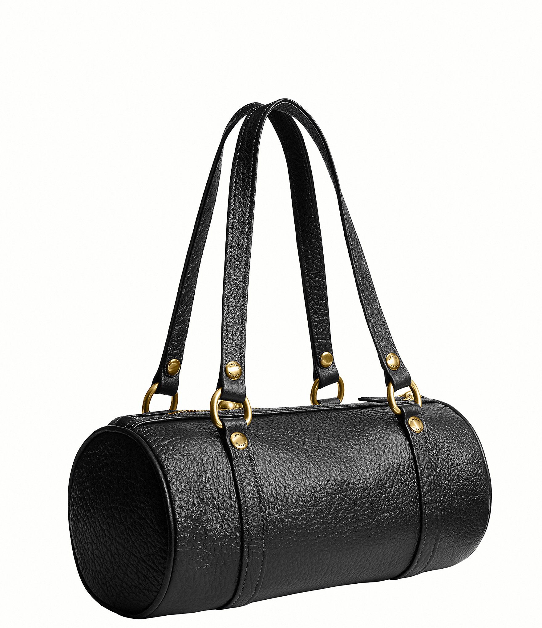 COACH Kisslock Barrel Shoulder Bag