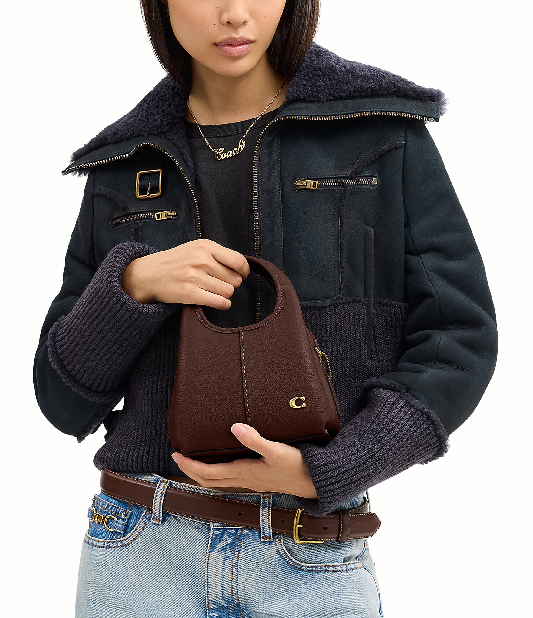 COACH Lana 19 Leather Mini Bag