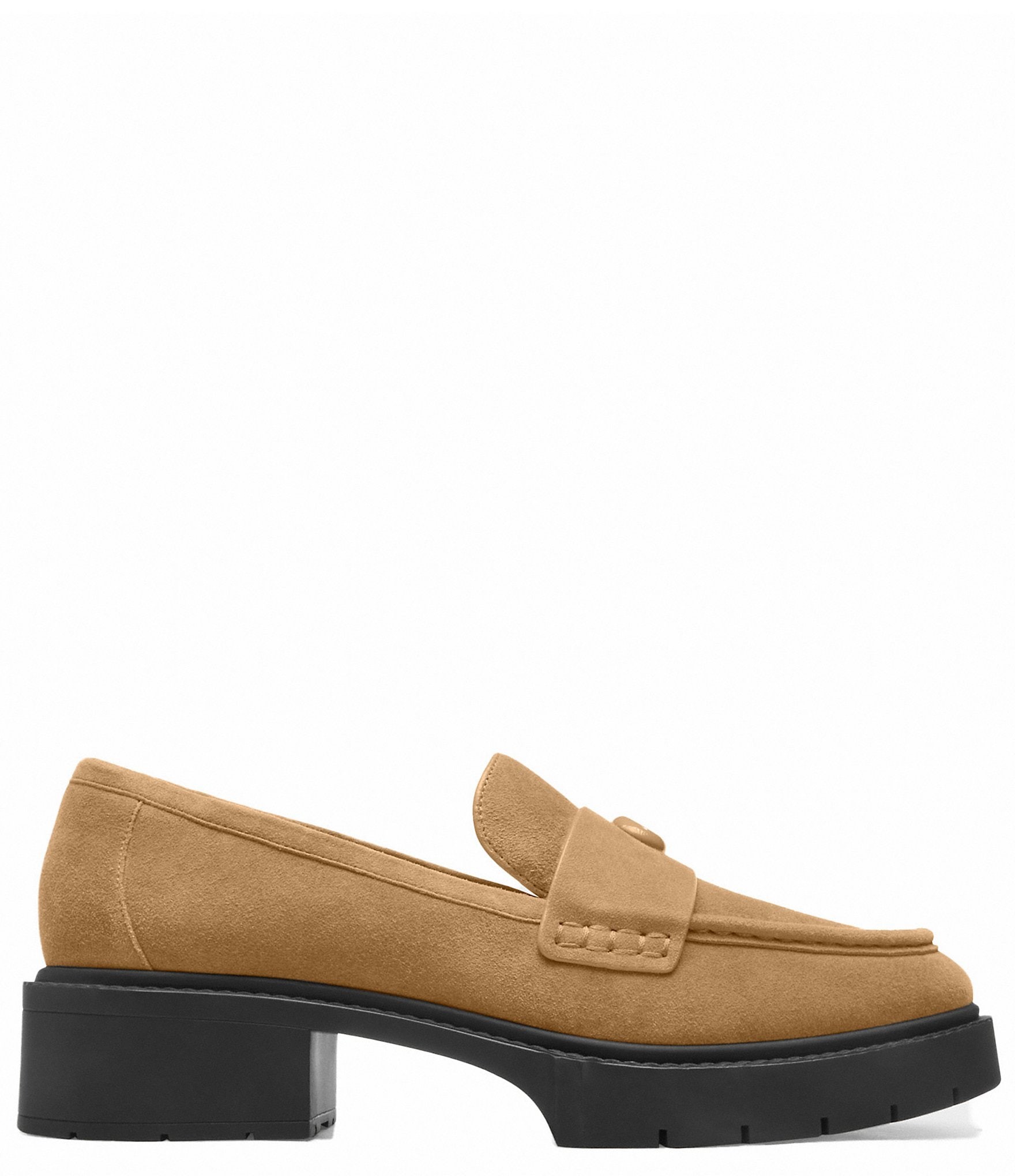 COACH Leah Suede Chunky Loafers