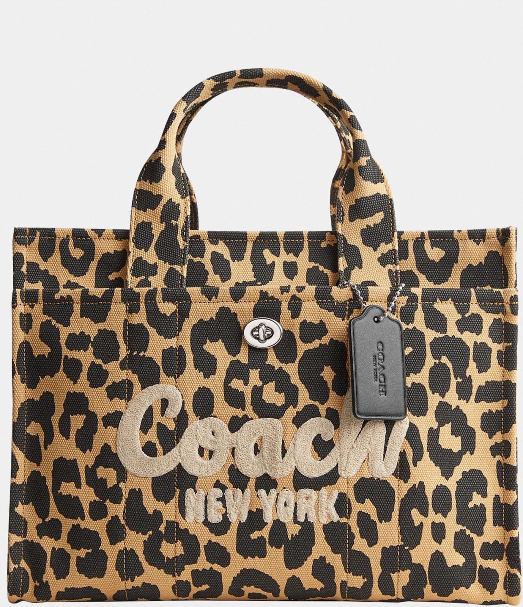 Coach City Tote Leopard Print | Tote, Purses designer, Burlap bag