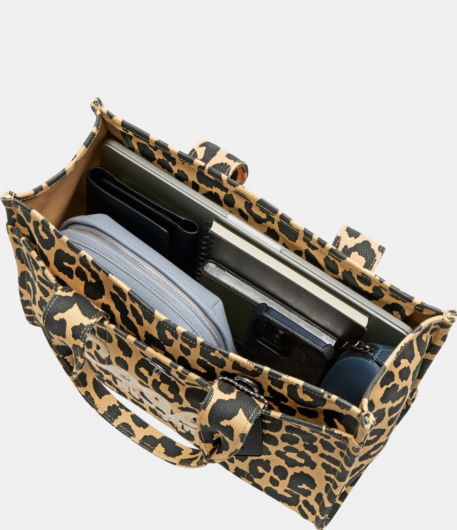 COACH Leopard Cargo Tote Bag