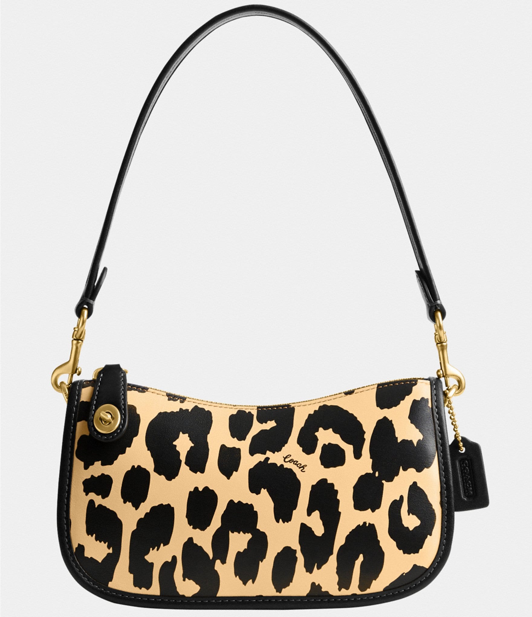 Salvatore Ferragamo Saatore Vara Ribbon Shoulder Bag Nylon Leopard Print