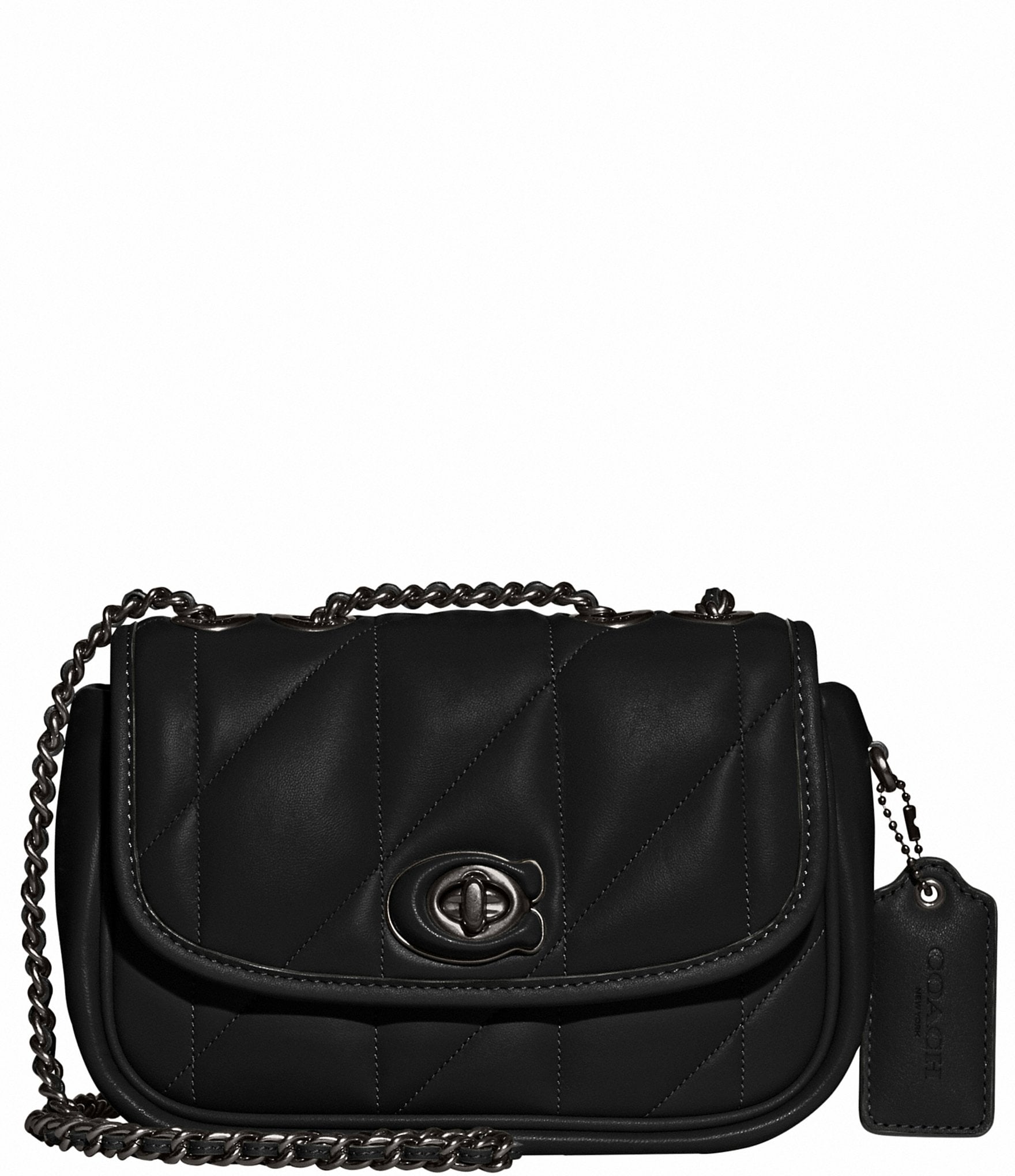 Got the new black on black, quilted Coach heart bag. And ordered some sexy  shoes to go with it. 🥰 : r/handbags