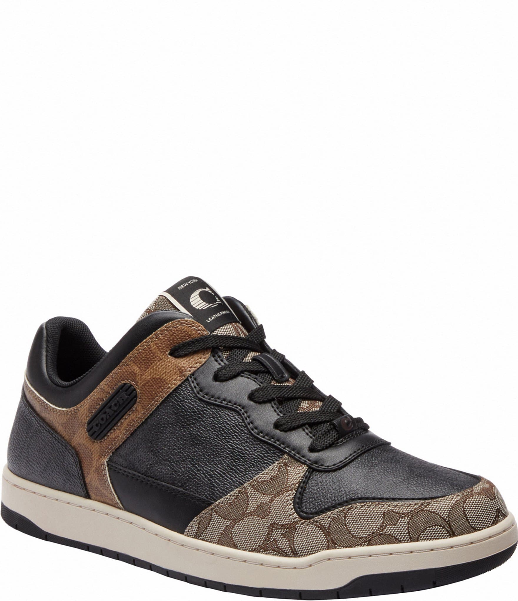 Coach Men s C201 Mixed Signature 2 Sneaker Black Maple 12