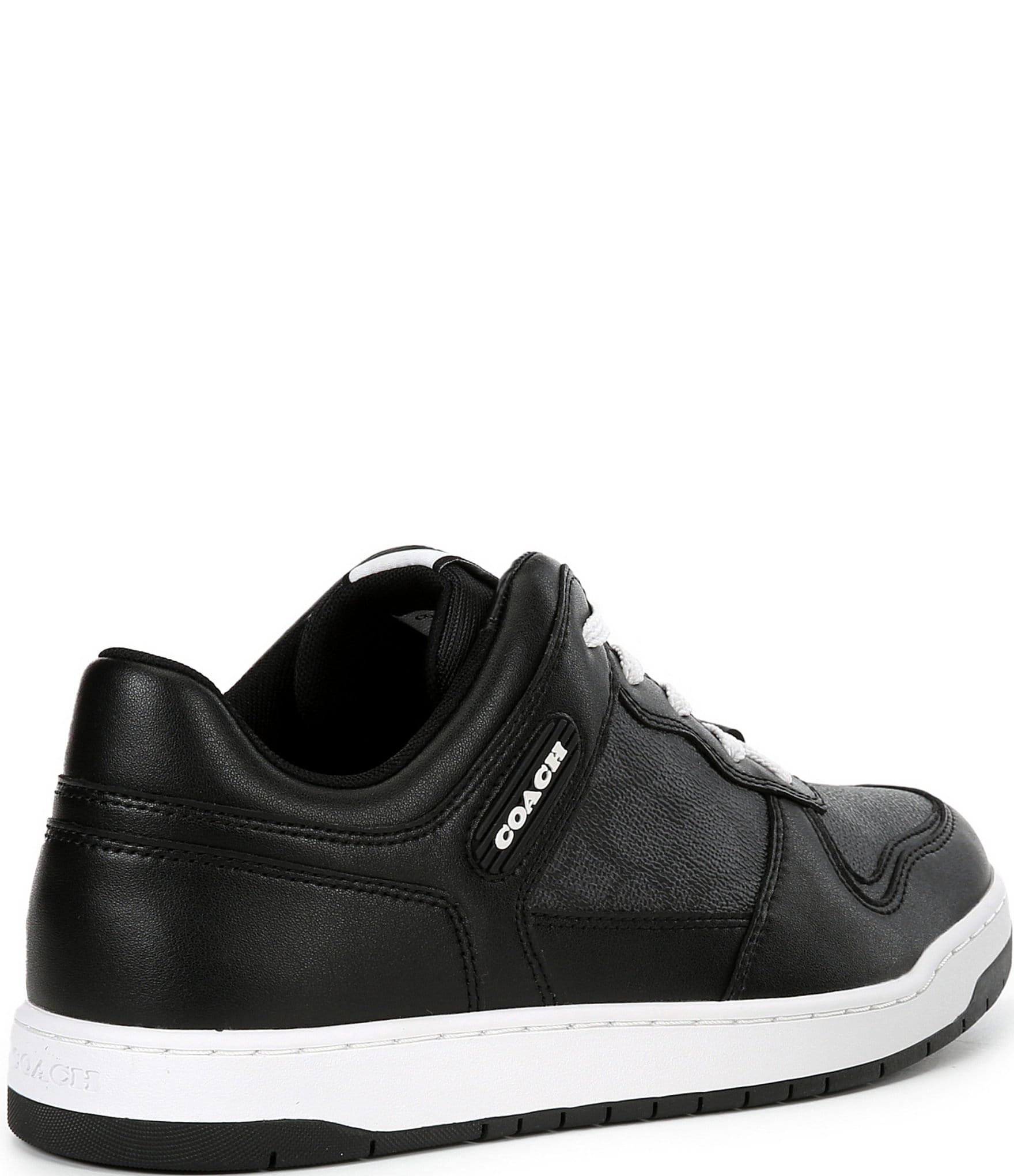 COACH Men's C201 Signature Coated Canvas Leather Sneakers