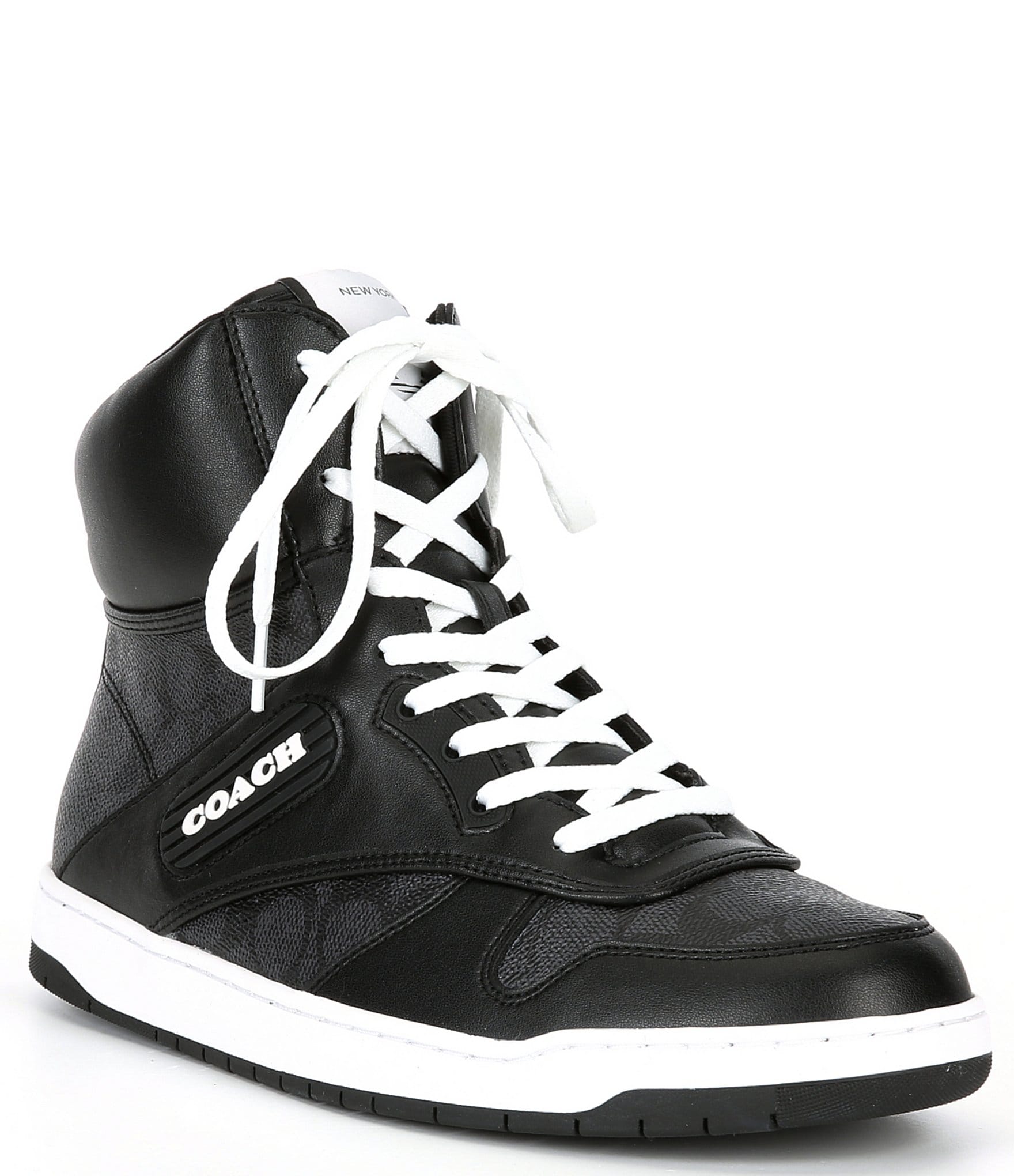 COACH Men's C202 High-Top Coated Canvas Sneakers | Dillard's