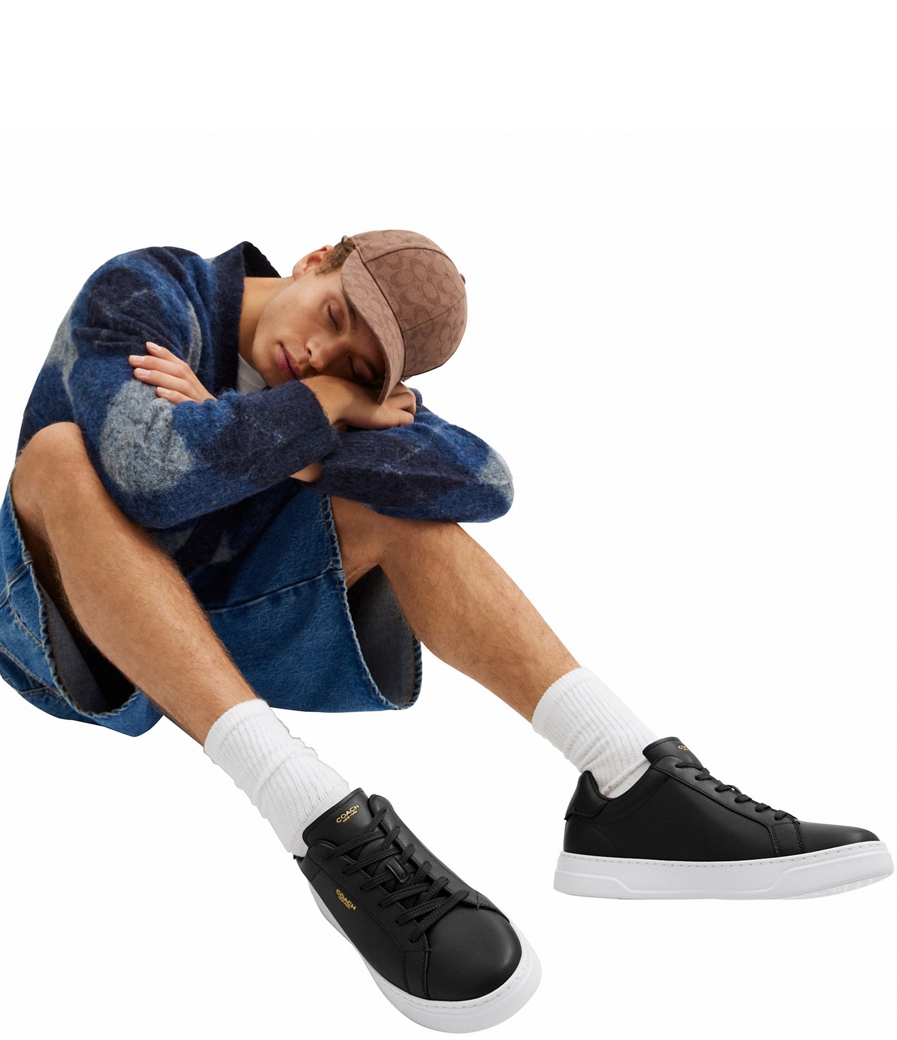 COACH Men's High Line Leather Sneakers