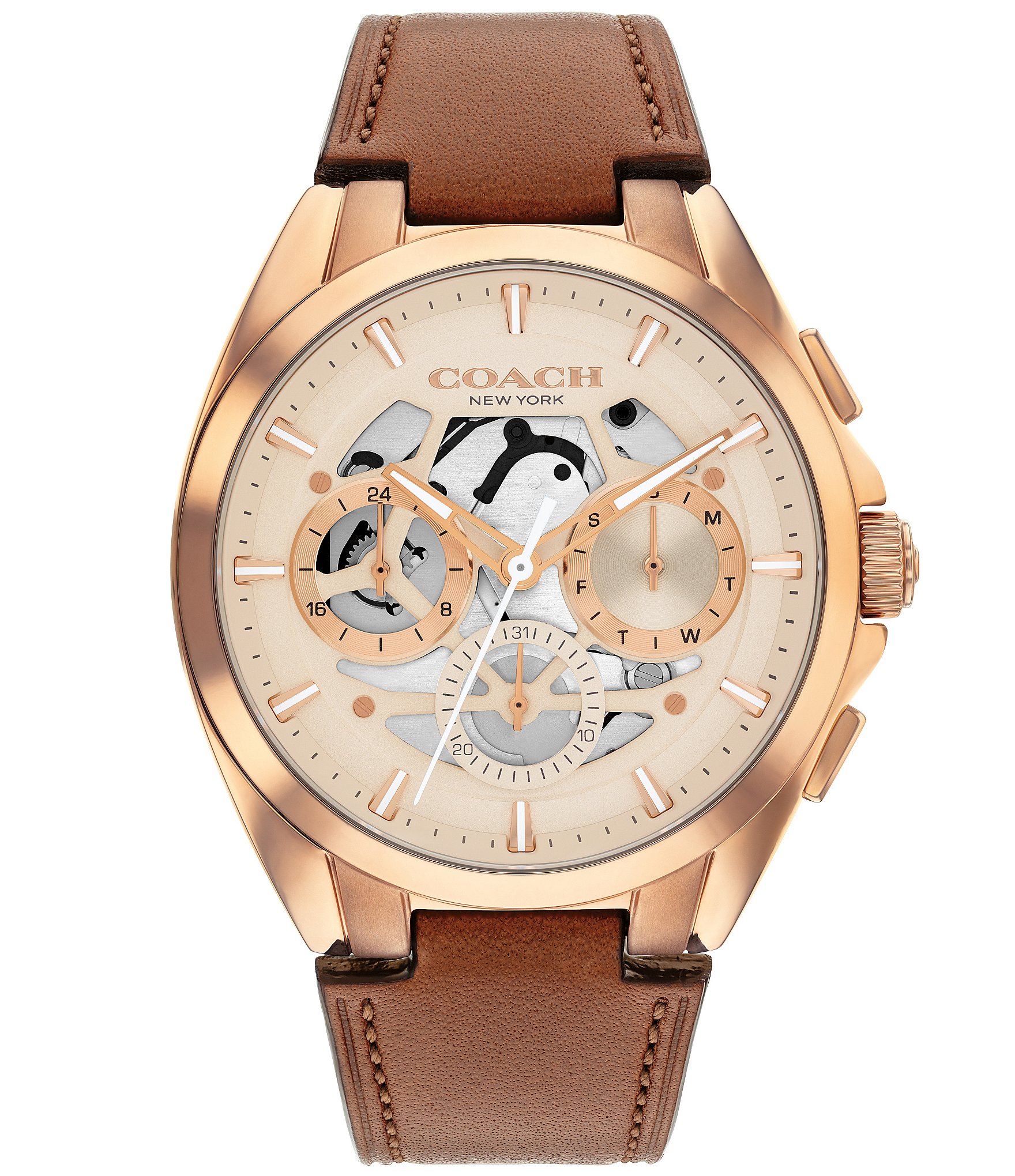COACH コーチ 0292.1 8.210.151 ブラウン文字盤デイト腕時計 COACH Watches | Dillard's