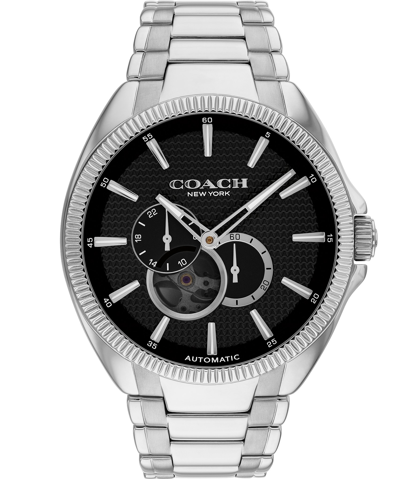 COACH Men's Jackson Automatic Stainless Steel Bracelet Watch