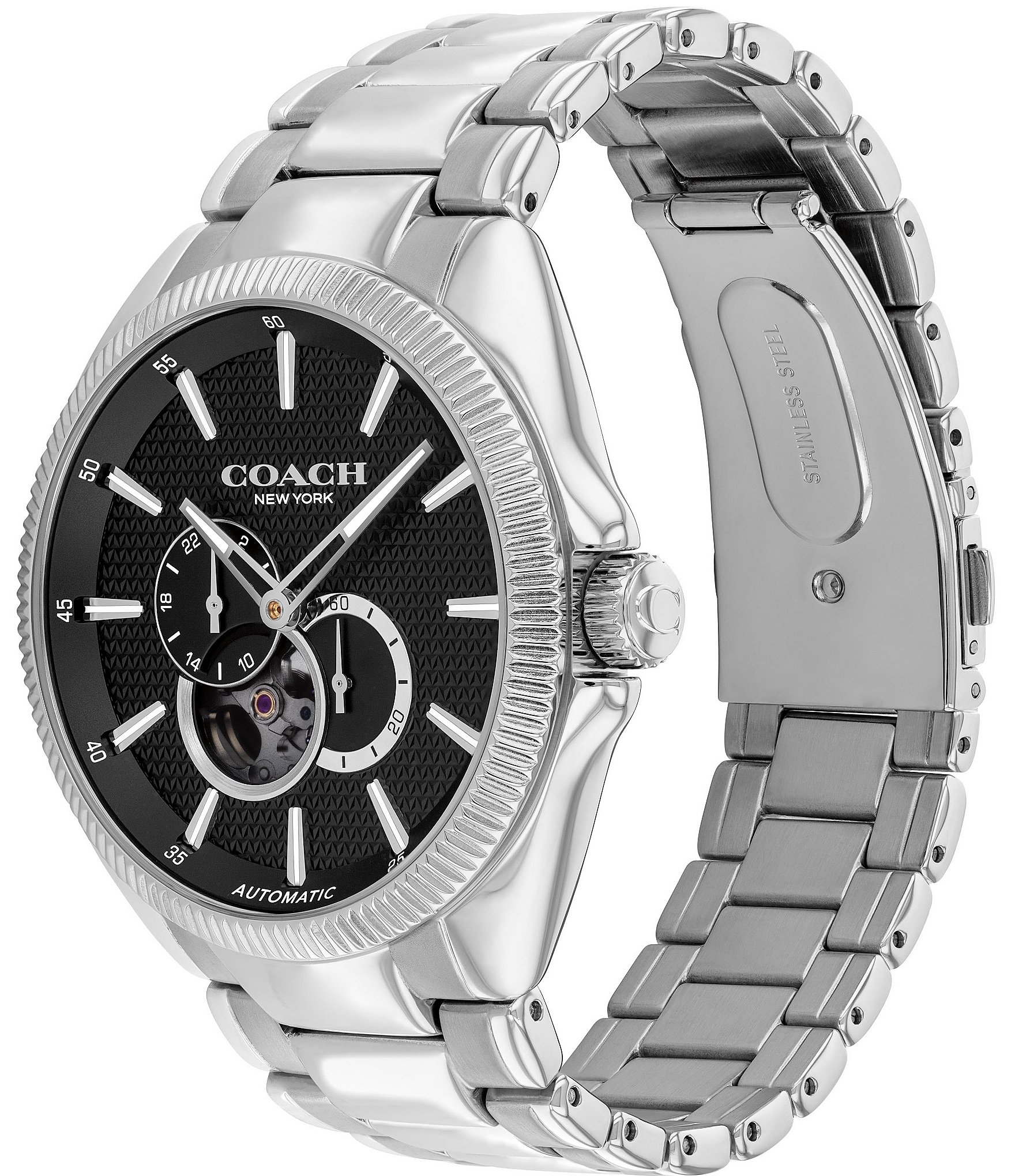 COACH Men's Jackson Automatic Stainless Steel Bracelet Watch