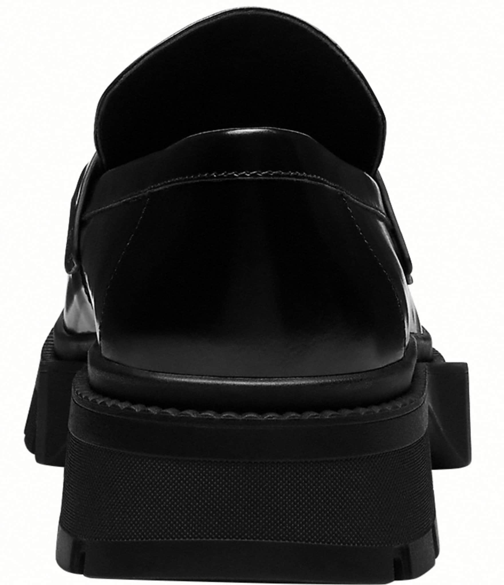 COACH Men's Patent Leather Platform Loafers