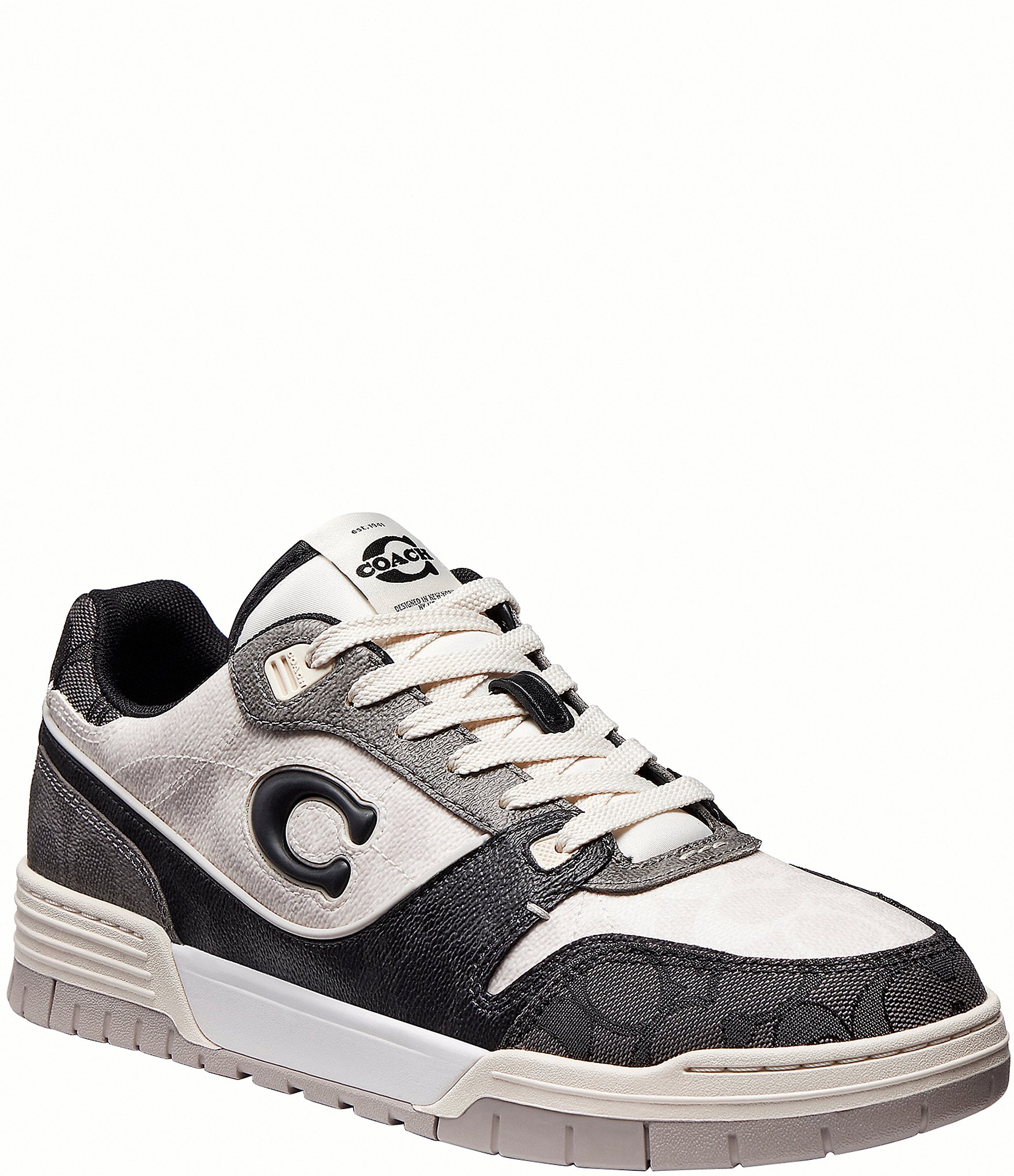 COACH Men's Soho Mixed Signature Logo Sneakers