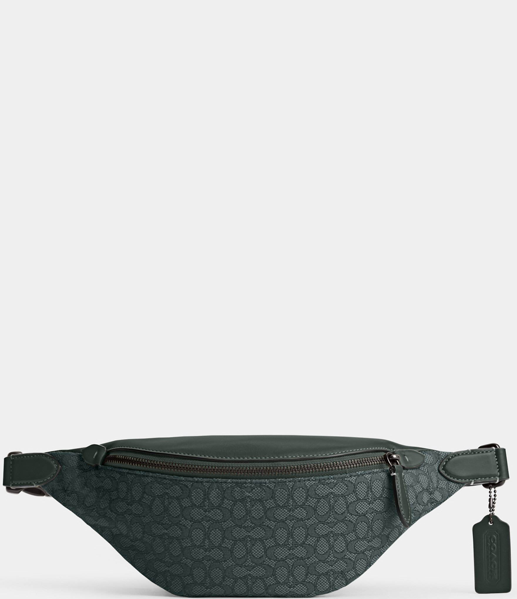 COACH Micro Signature Jacquard/Leather Charter Belt Bag | Dillard's