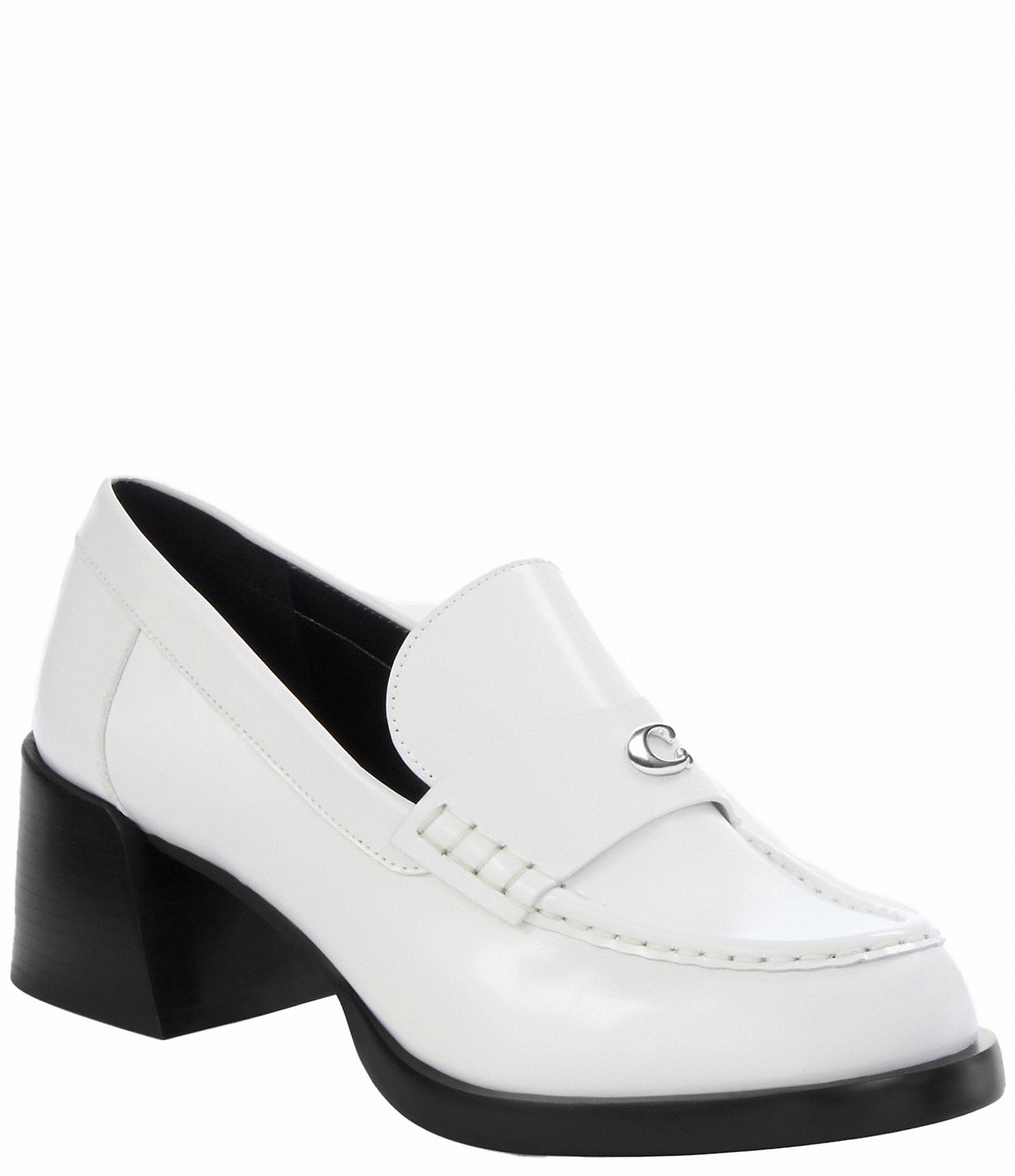 COACH Natalie Leather Loafer Pumps | Dillard's