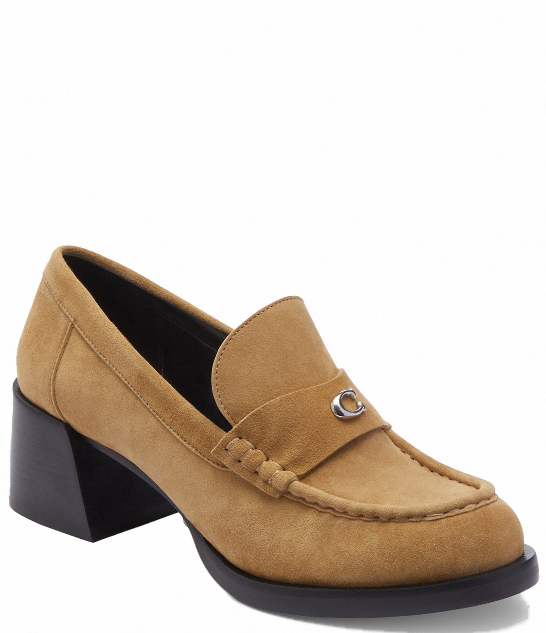 COACH Natalie Suede Loafer Pumps | Dillard's