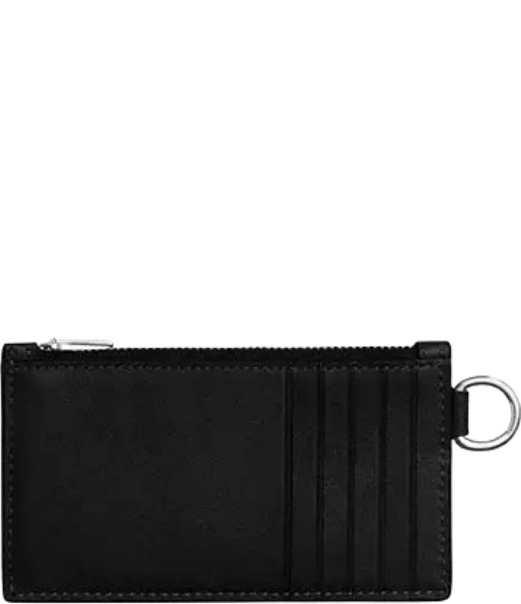 Coach Natural Grain Leather Zip Card Case