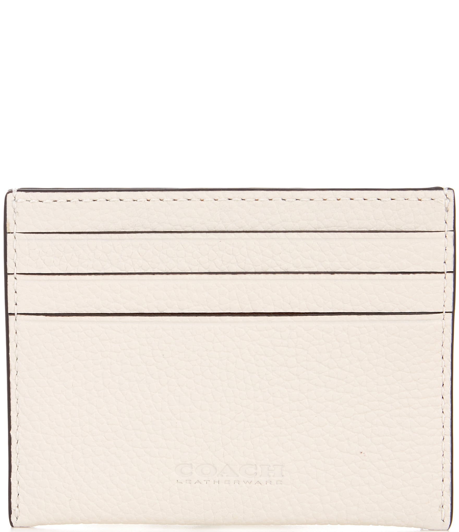 COACH Pebble Leather Card Case