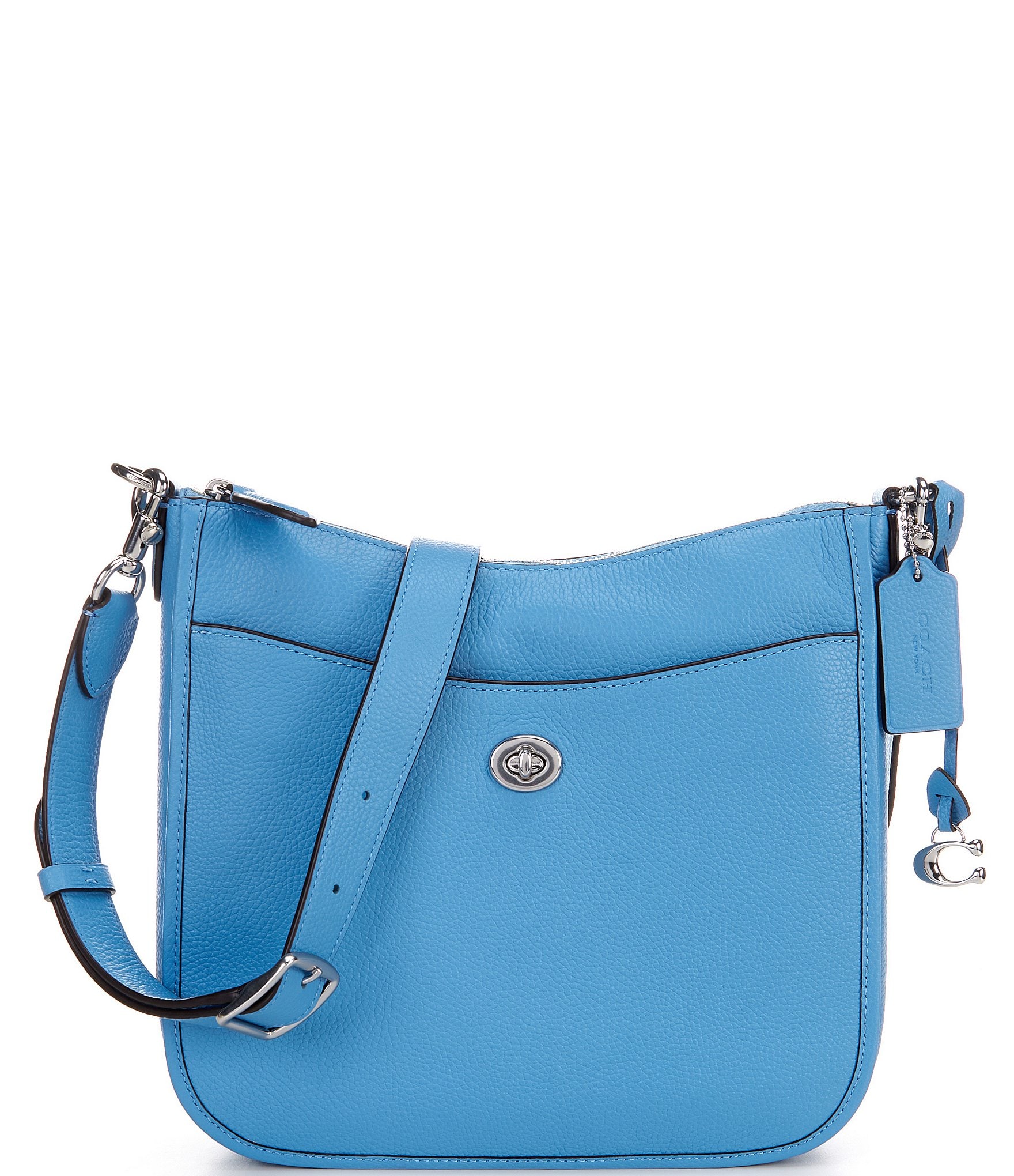 COACH Pebble Leather Chaise Crossbody Bag | Dillard's