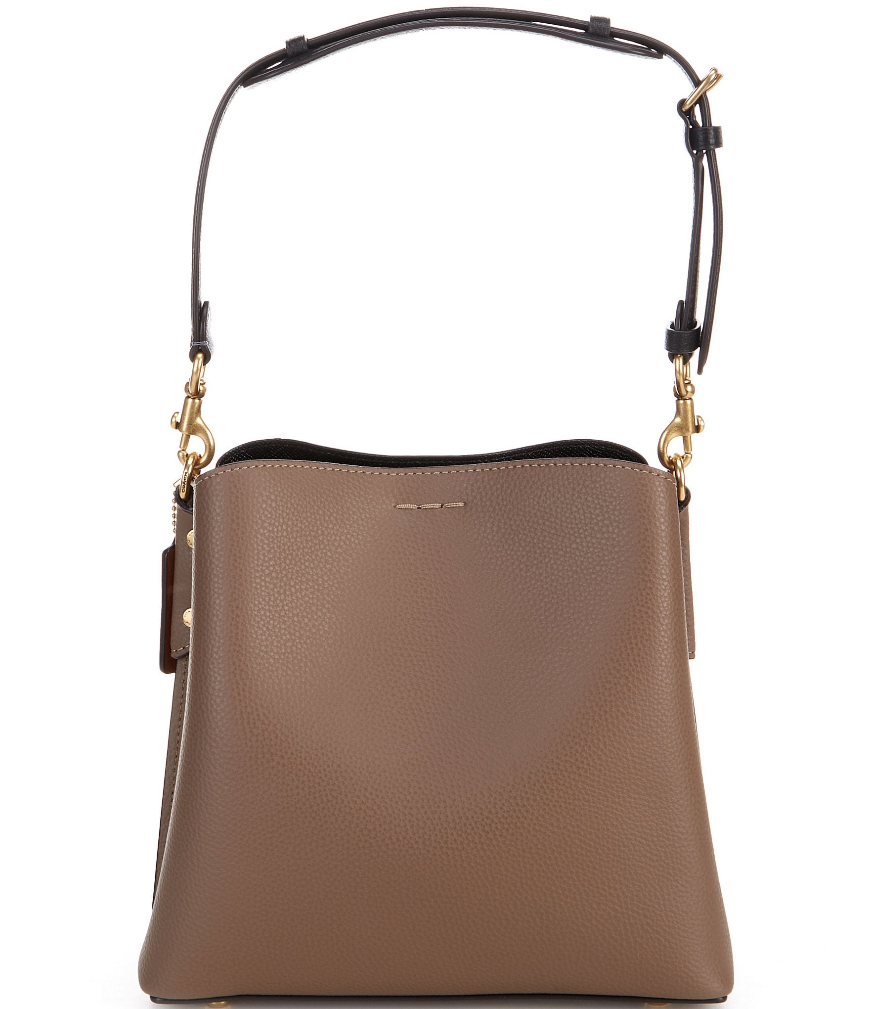 COACH Willow Pebble Leather Bucket Crossbody Bag