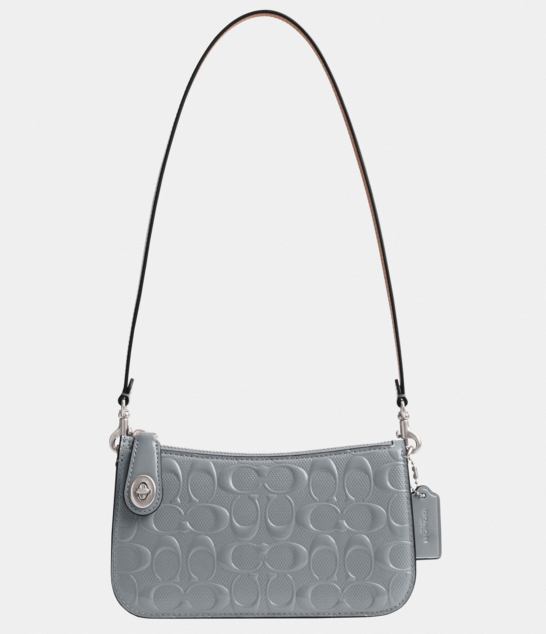 COACH Silver & Grey Mia Op Art Signature Sateen Shoulder Bag / Purse |  Purses and bags, Bags, Shoulder bag