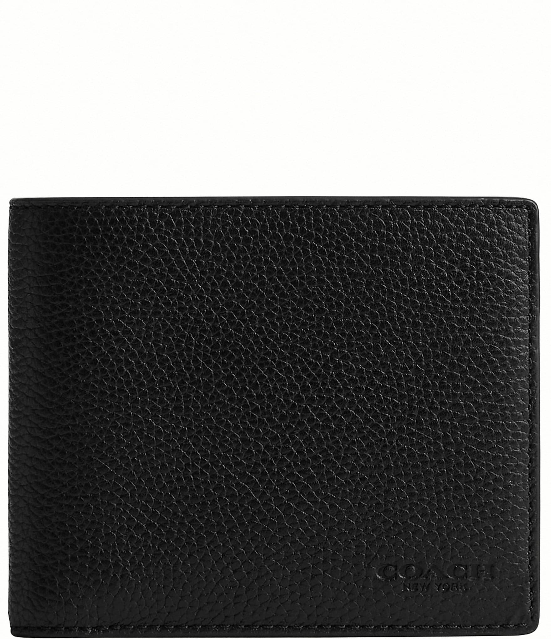 COACH Polished Pebble Leather 3-In-1 Wallet