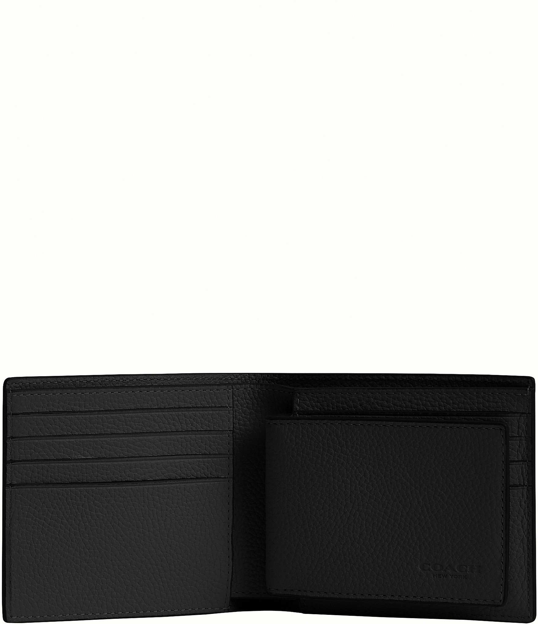 COACH Polished Pebble Leather 3-In-1 Wallet