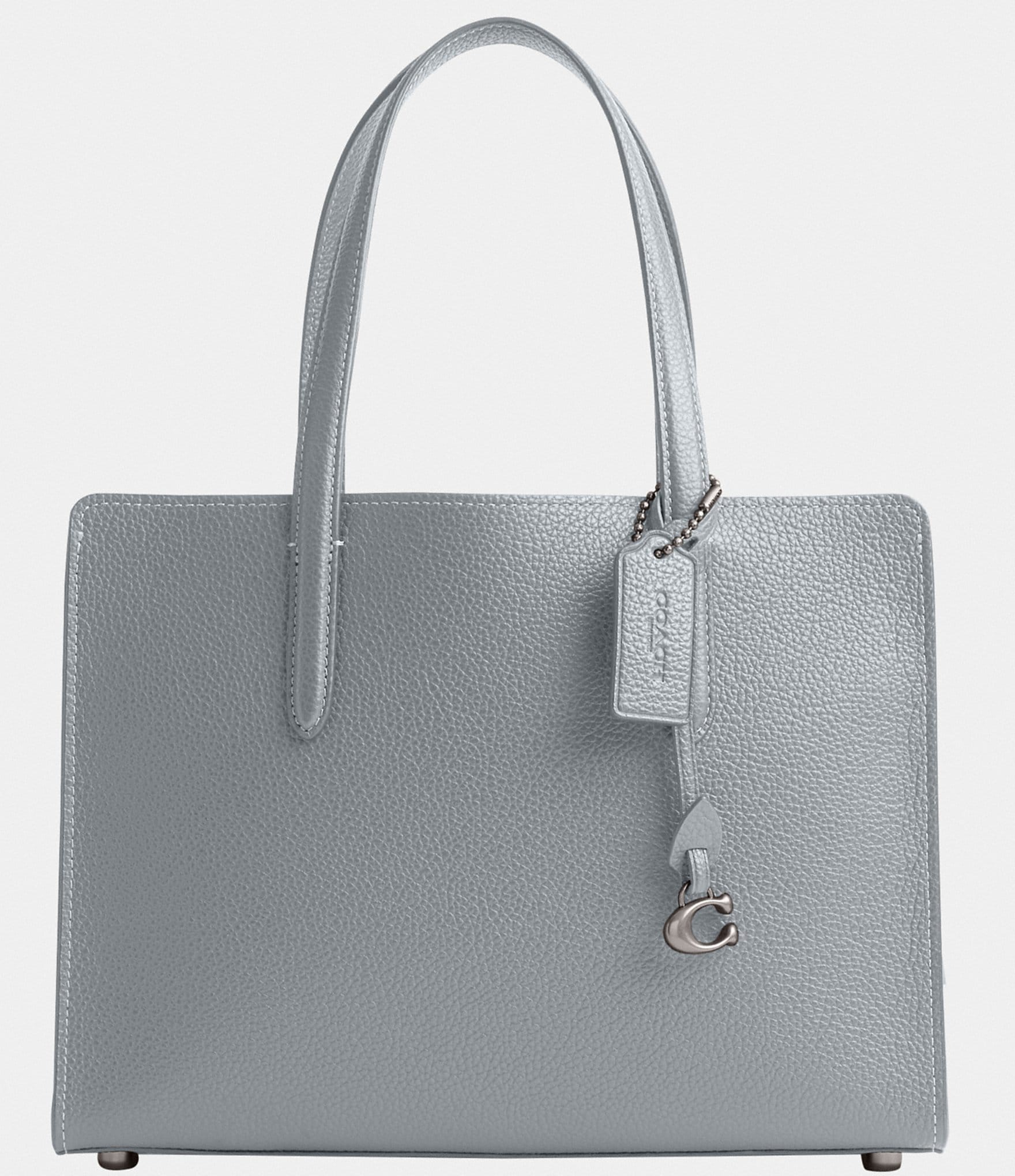 COACH Rae Colorblock Leather Tote Bag in Gray