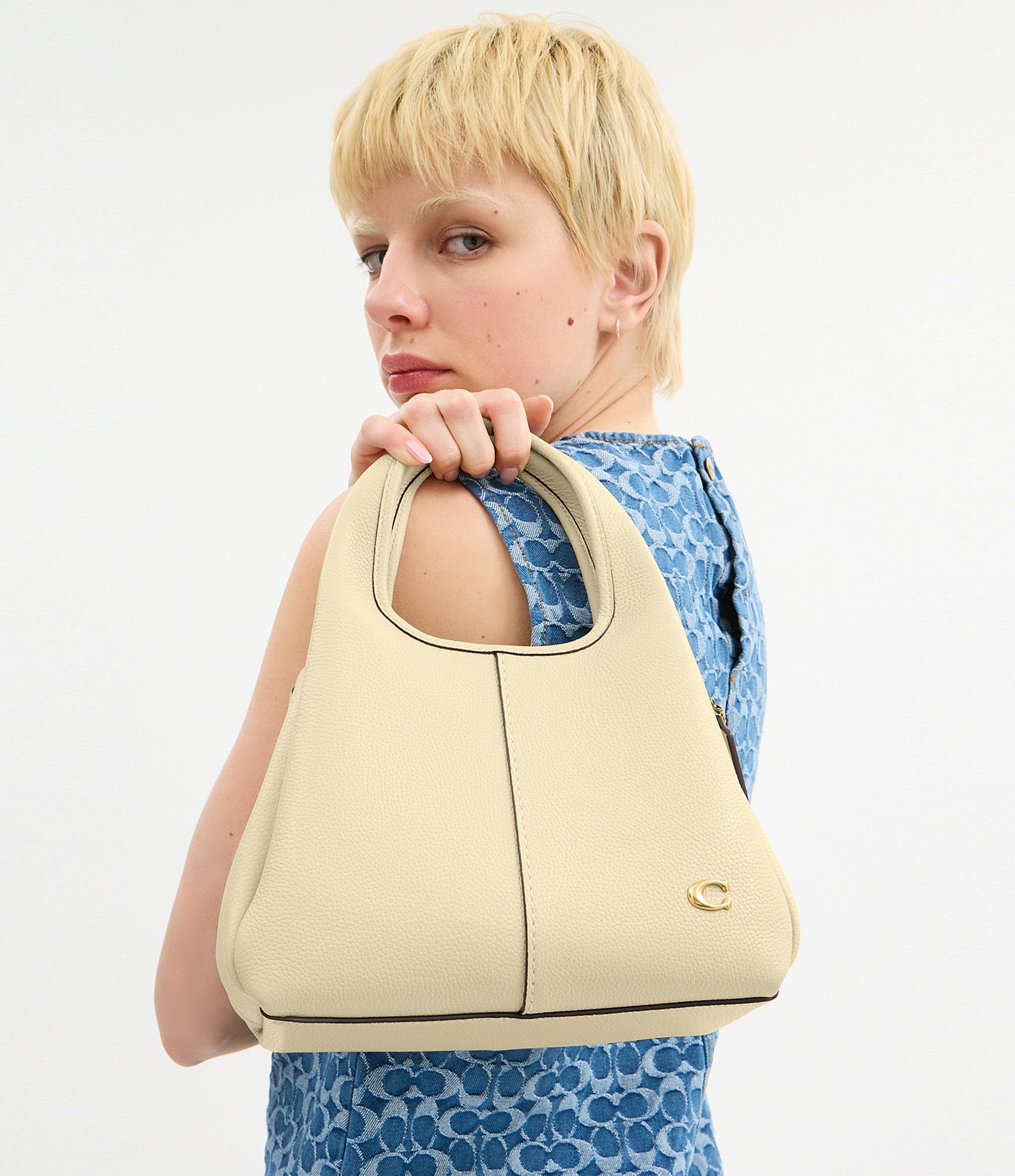 COACH Lana Leather Shoulder Bag 23