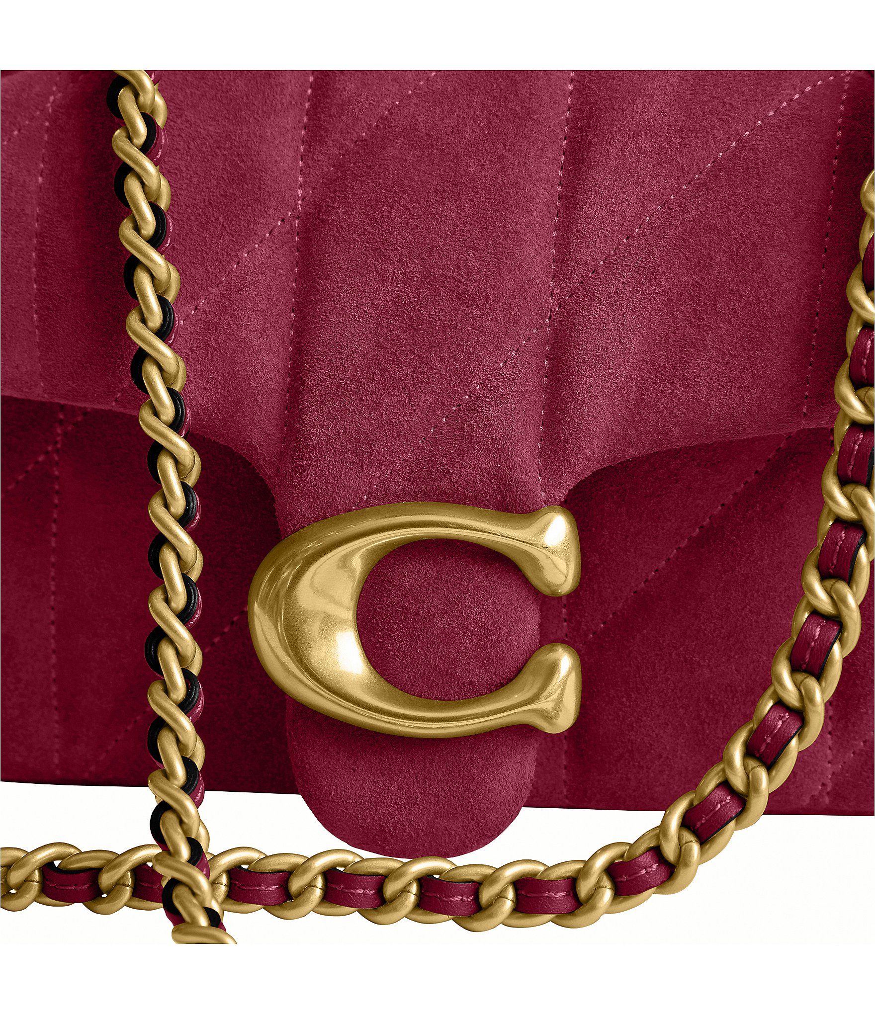 COACH Quilted Suede Tabby 20 Convertible Shoulder Bag