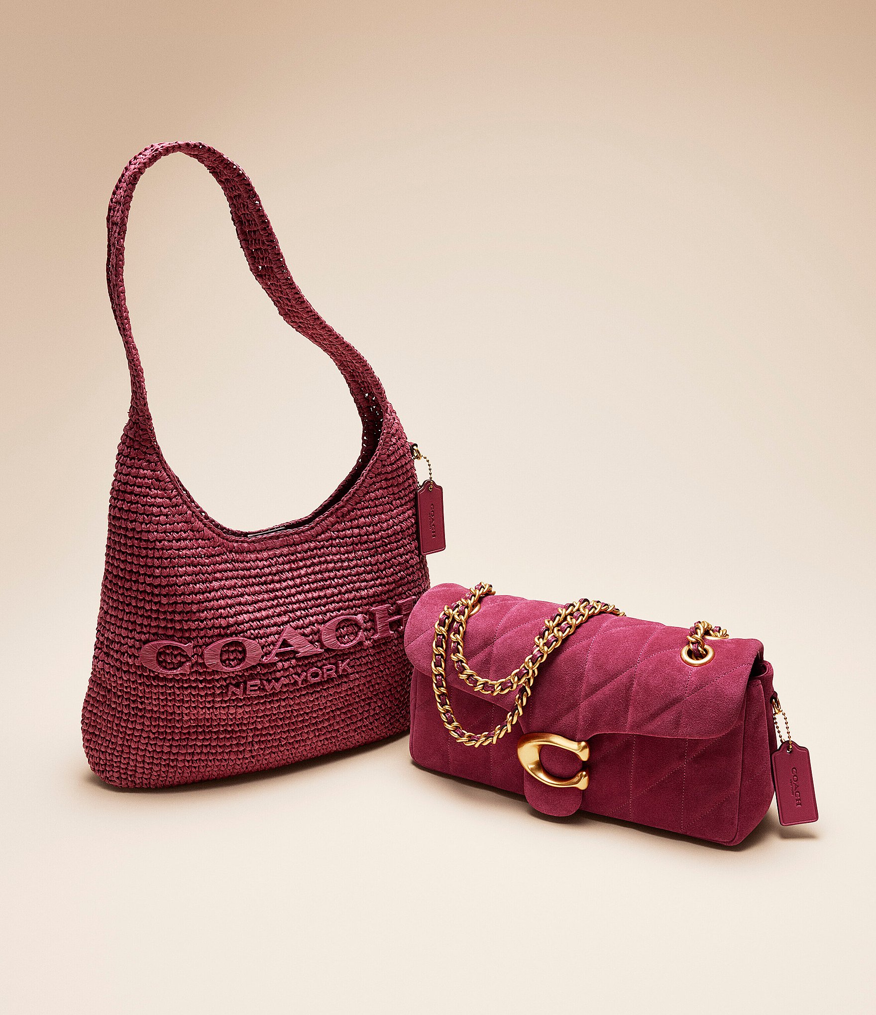 COACH Quilted Suede Tabby Shoulder Bag 26