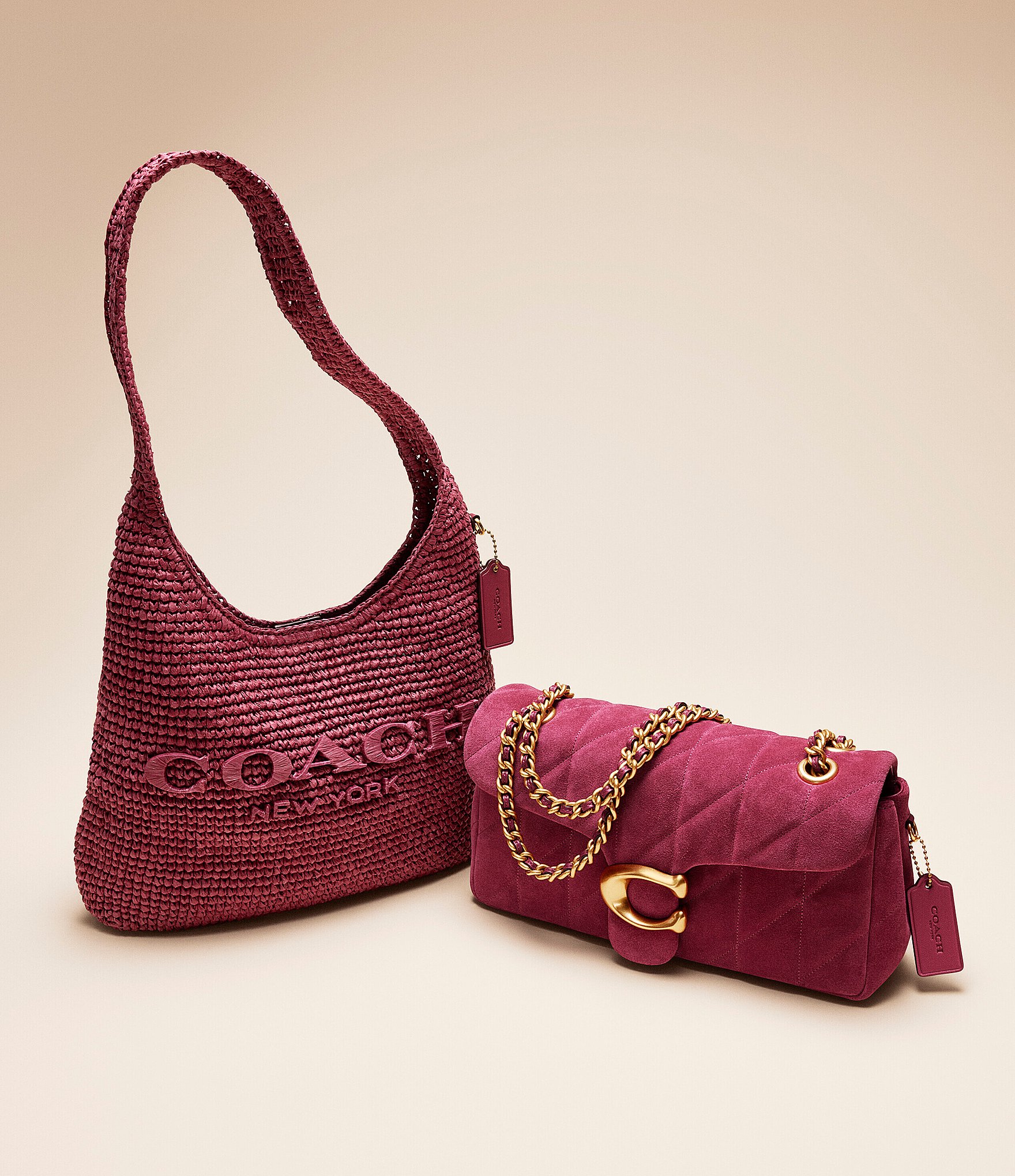 COACH Tabby 26 Quilted Suede Shoulder Bag