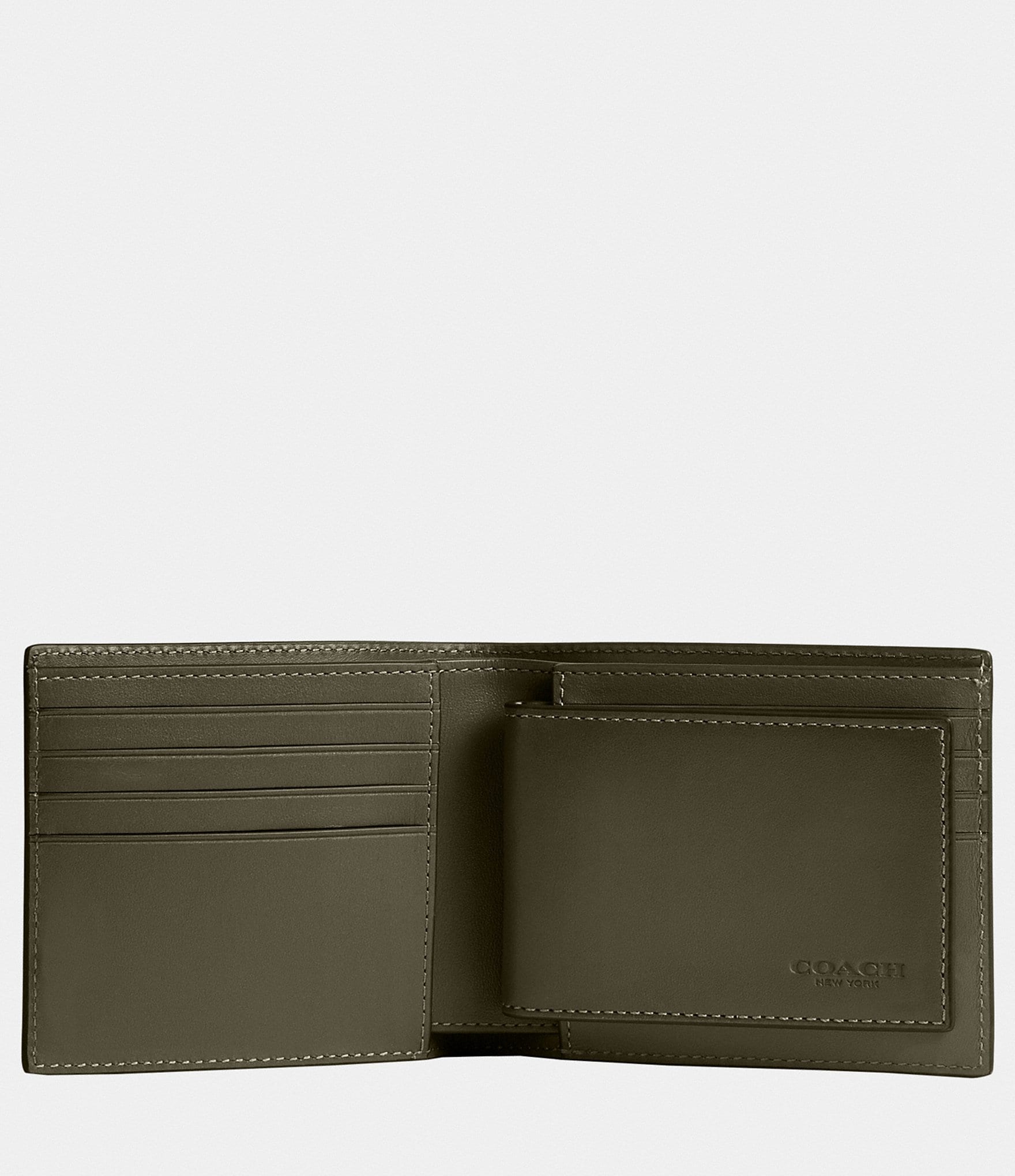 COACH Refined Calf Leather 3-in-1 Wallet