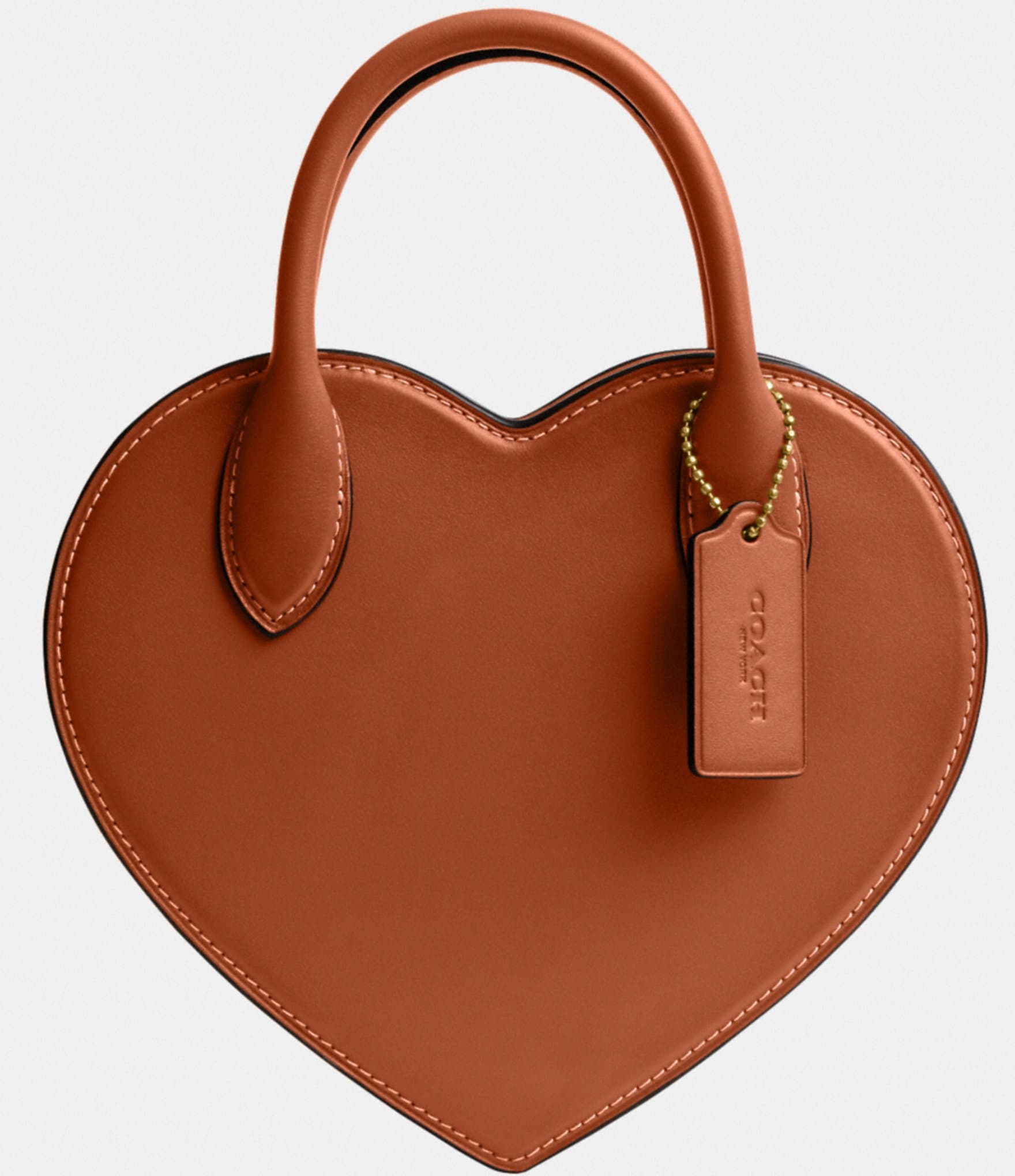 Heart Handbag - Brown